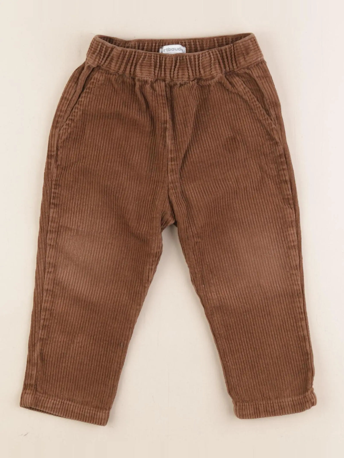 Vertbaudet - pantalon marron - 18 mois