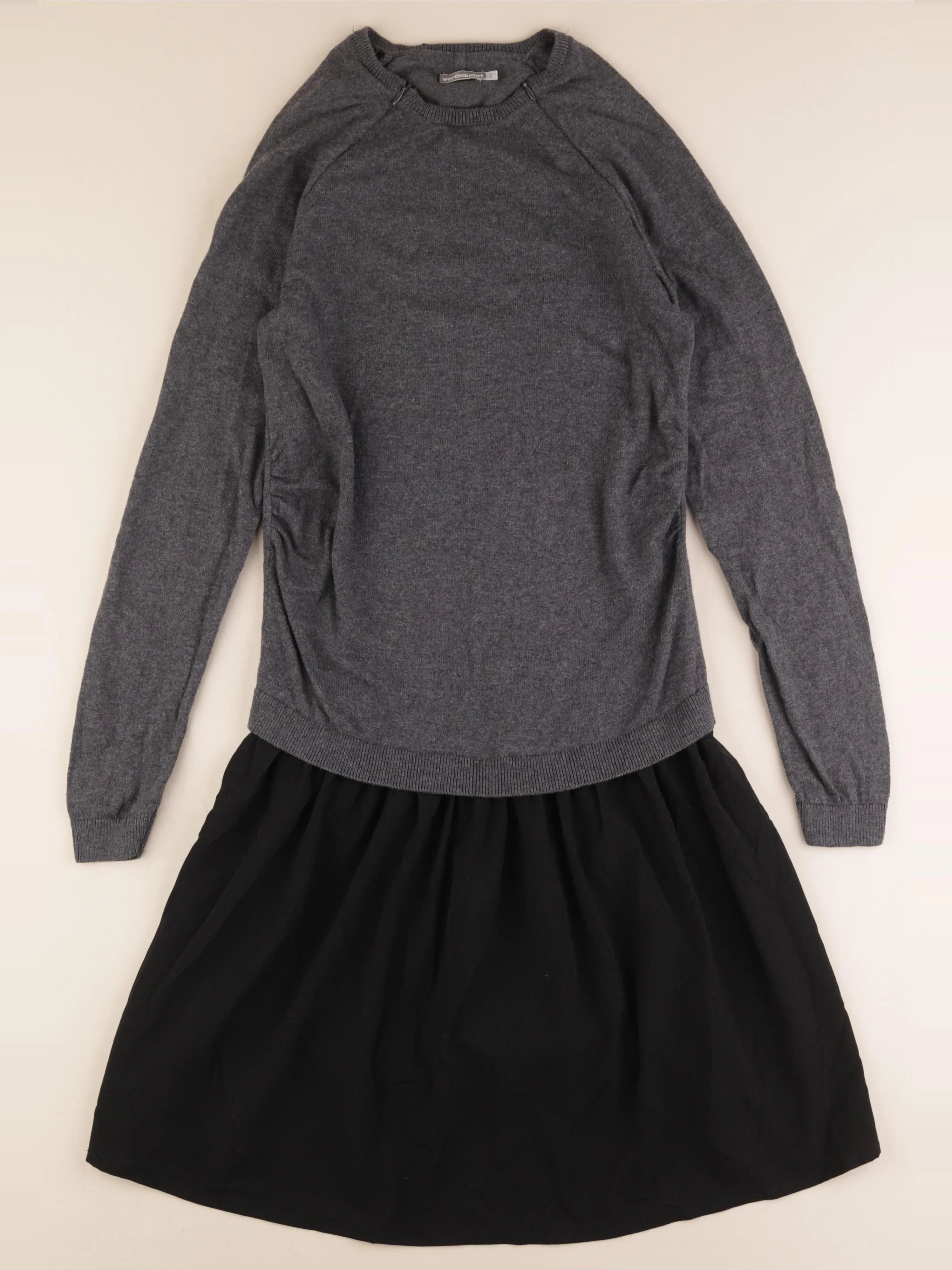 Envie de fraise - robe grossesse, allaitement gris, noir - 34 à 36