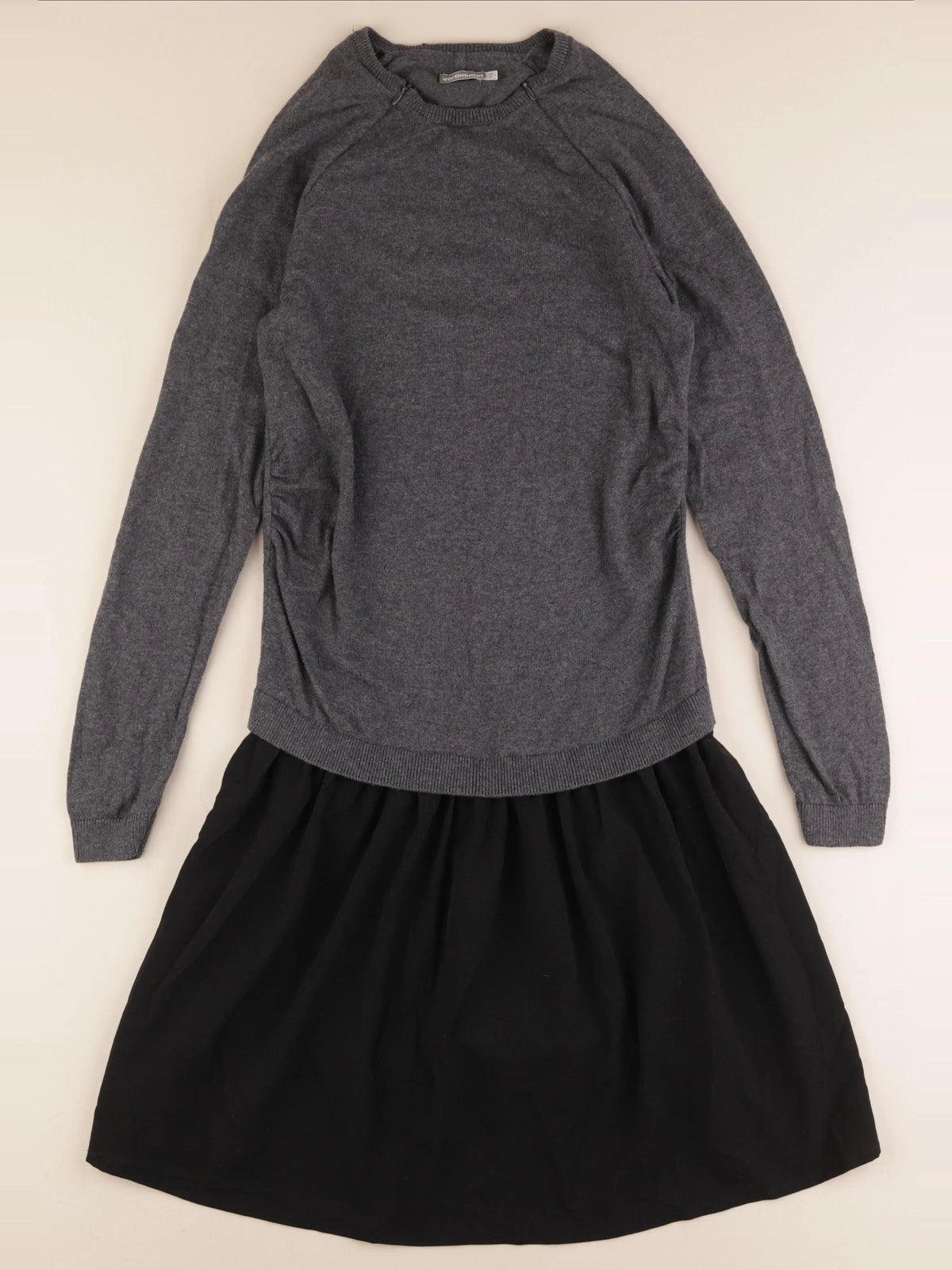 Envie de fraise - robe grossesse, allaitement gris, noir - 34 à 36