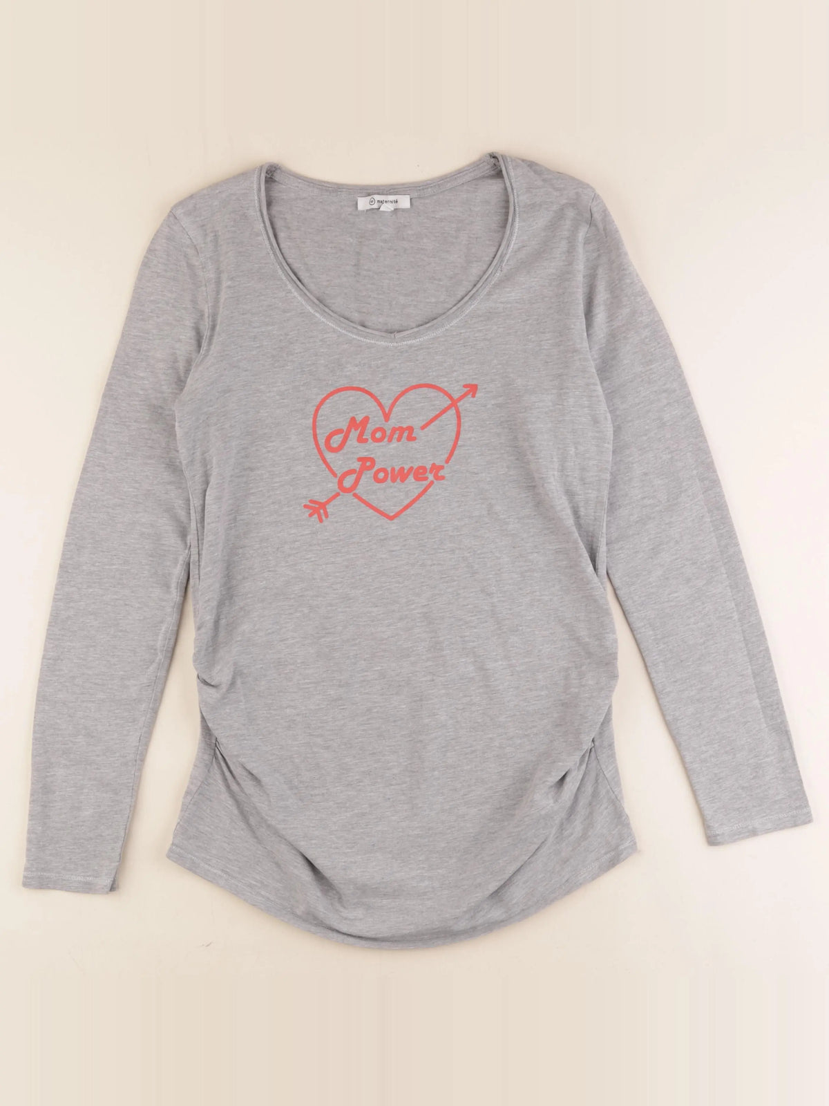 La Halle - tee-shirt grossesse gris - s