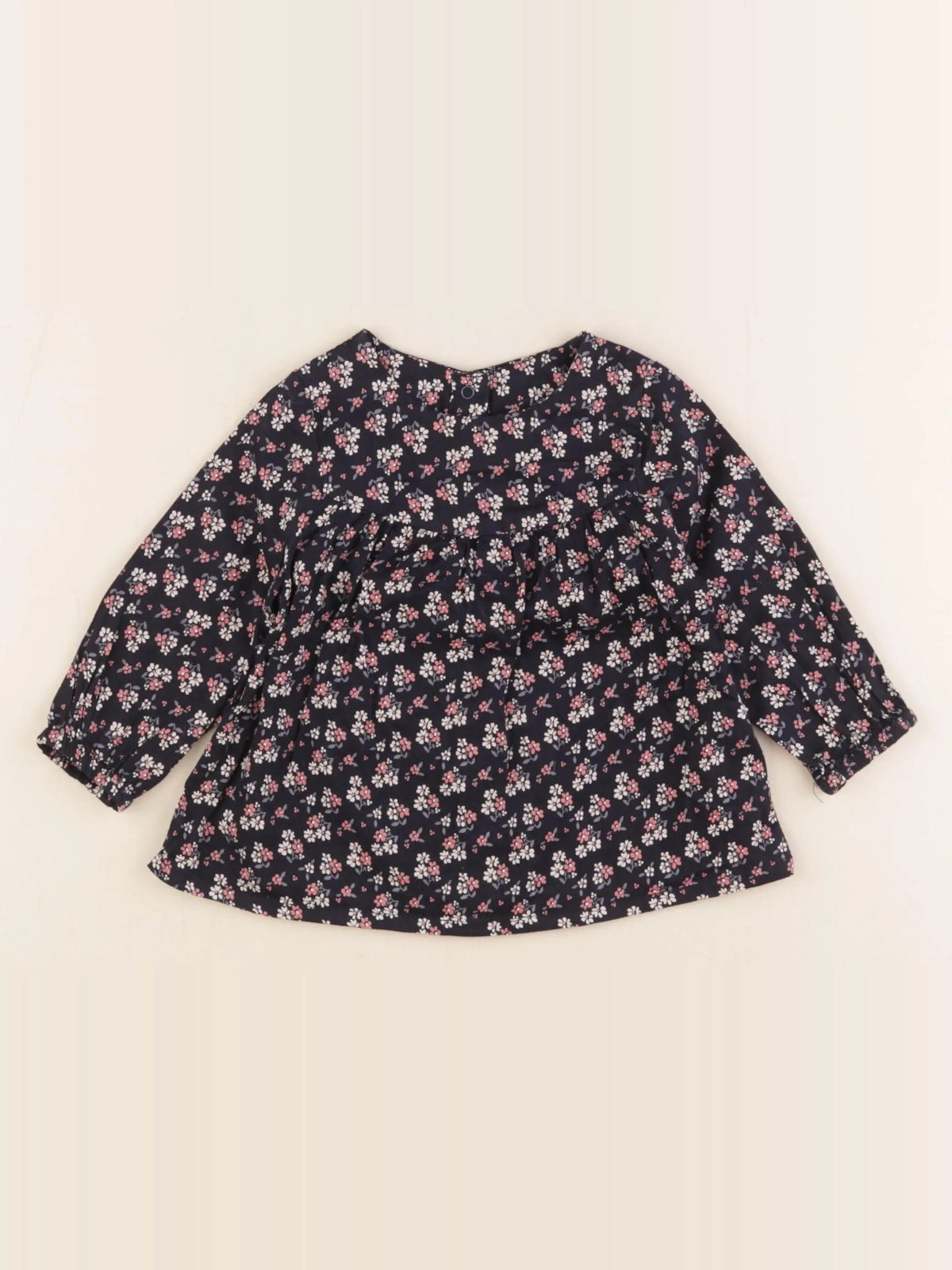 Tape à l'oeil - blouse bleu, rose - 12 mois