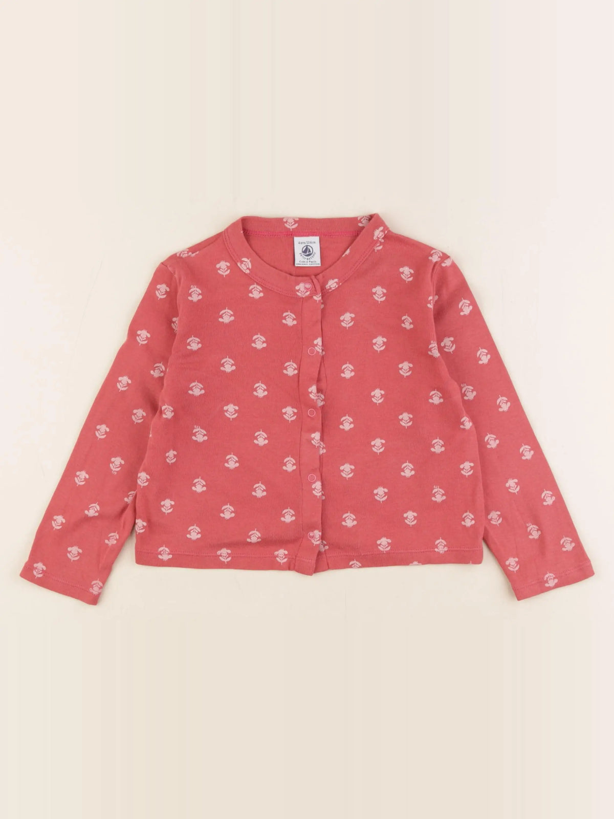 Petit Bateau - tee-shirt rose - 4 ans
