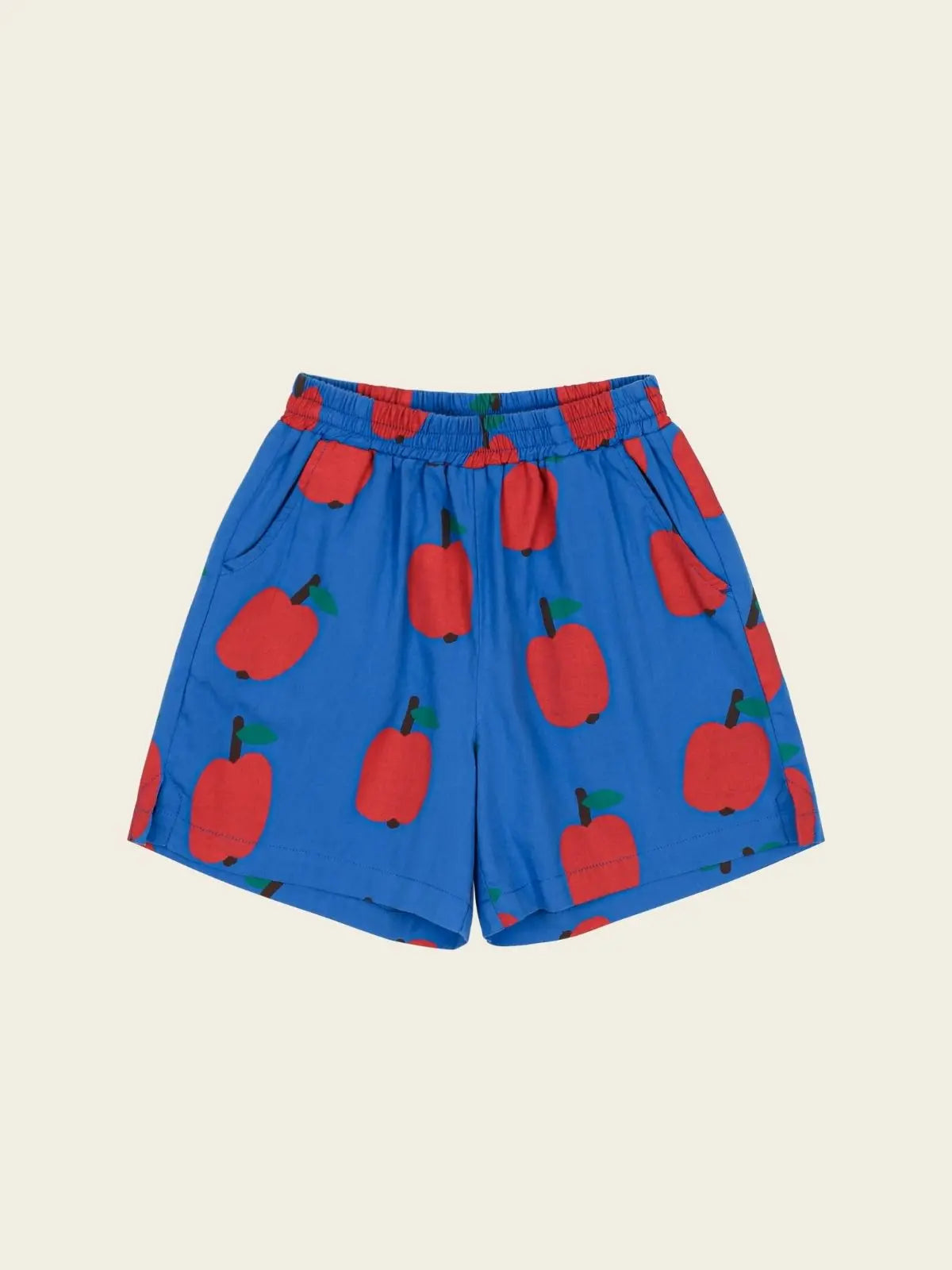 Short bleu, rouge