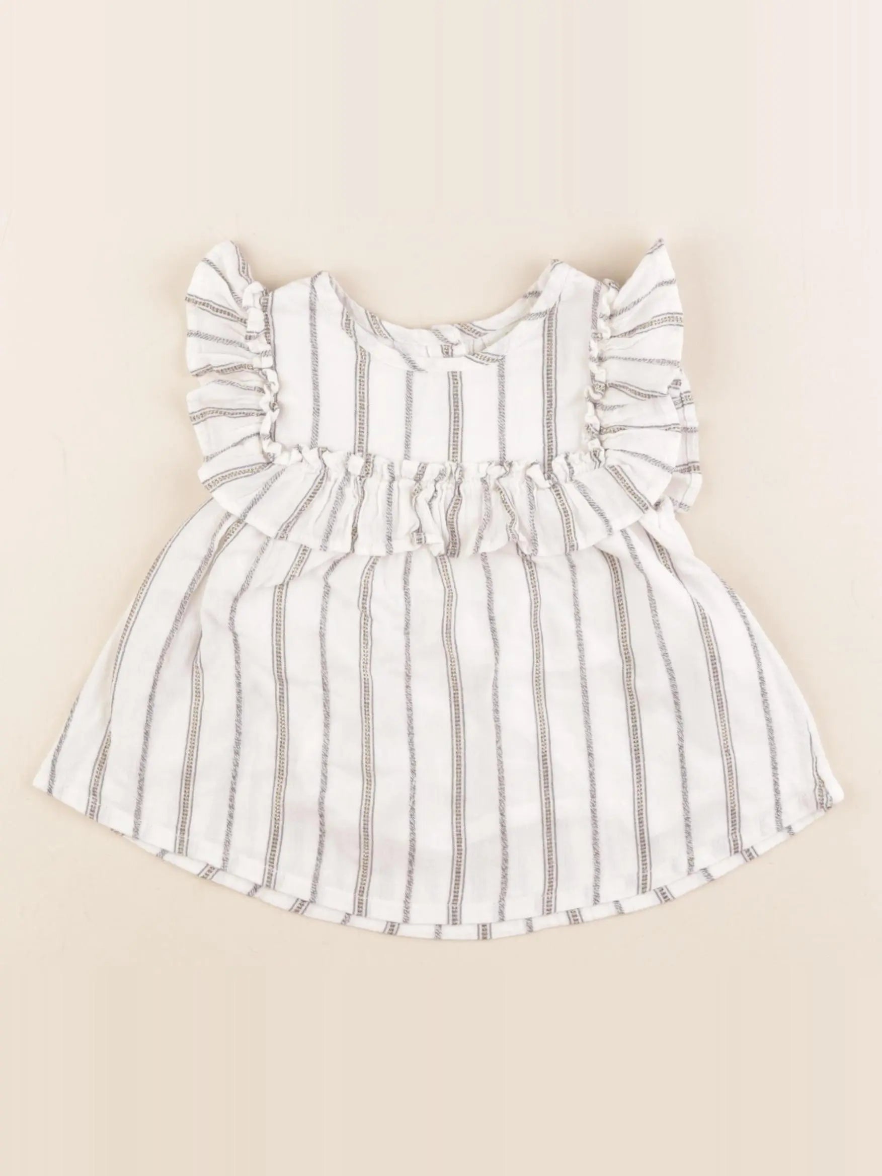 Tape à l'oeil - blouse blanc, gris - 12 mois