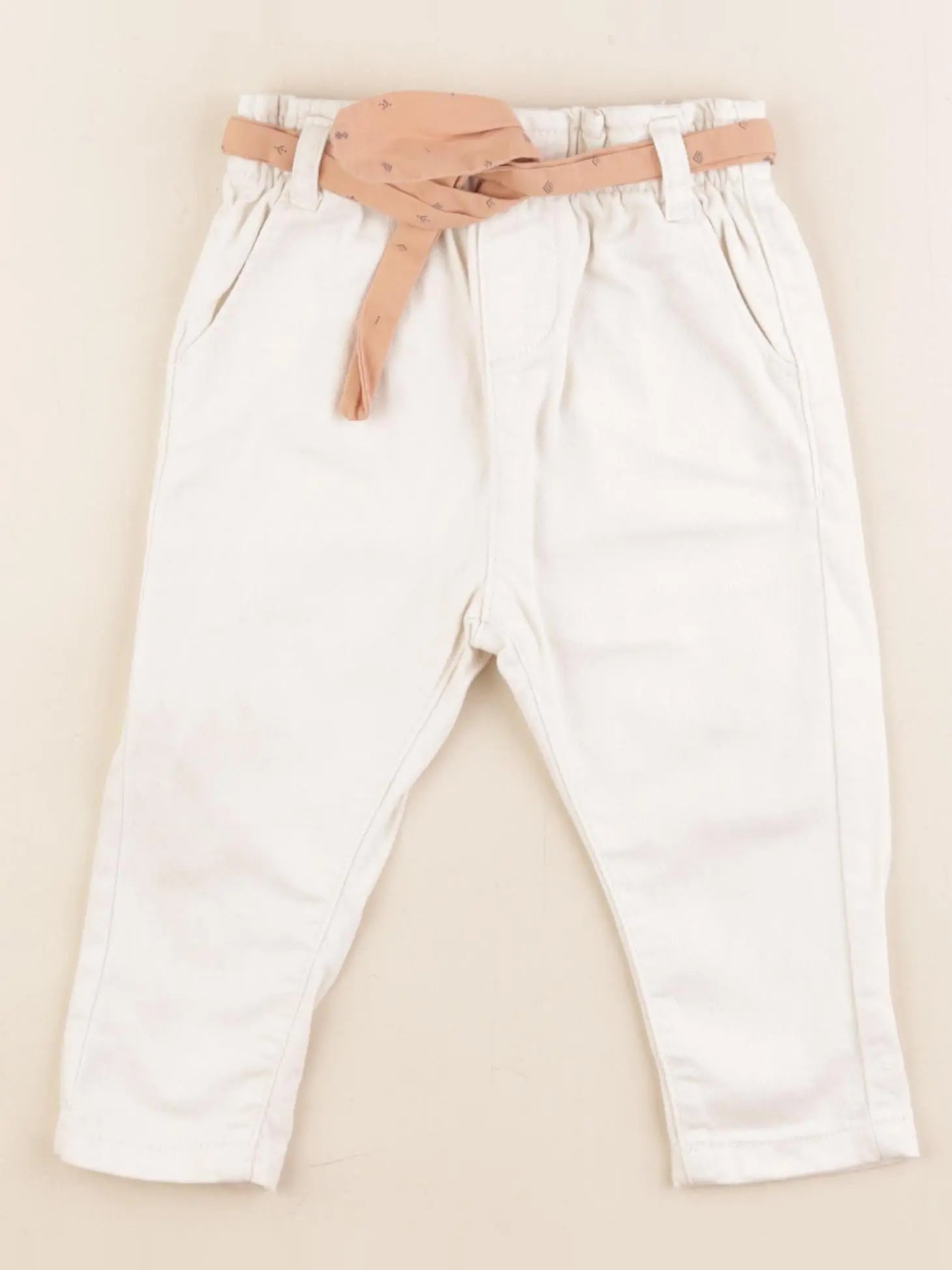 Vertbaudet - jean beige - 12 mois