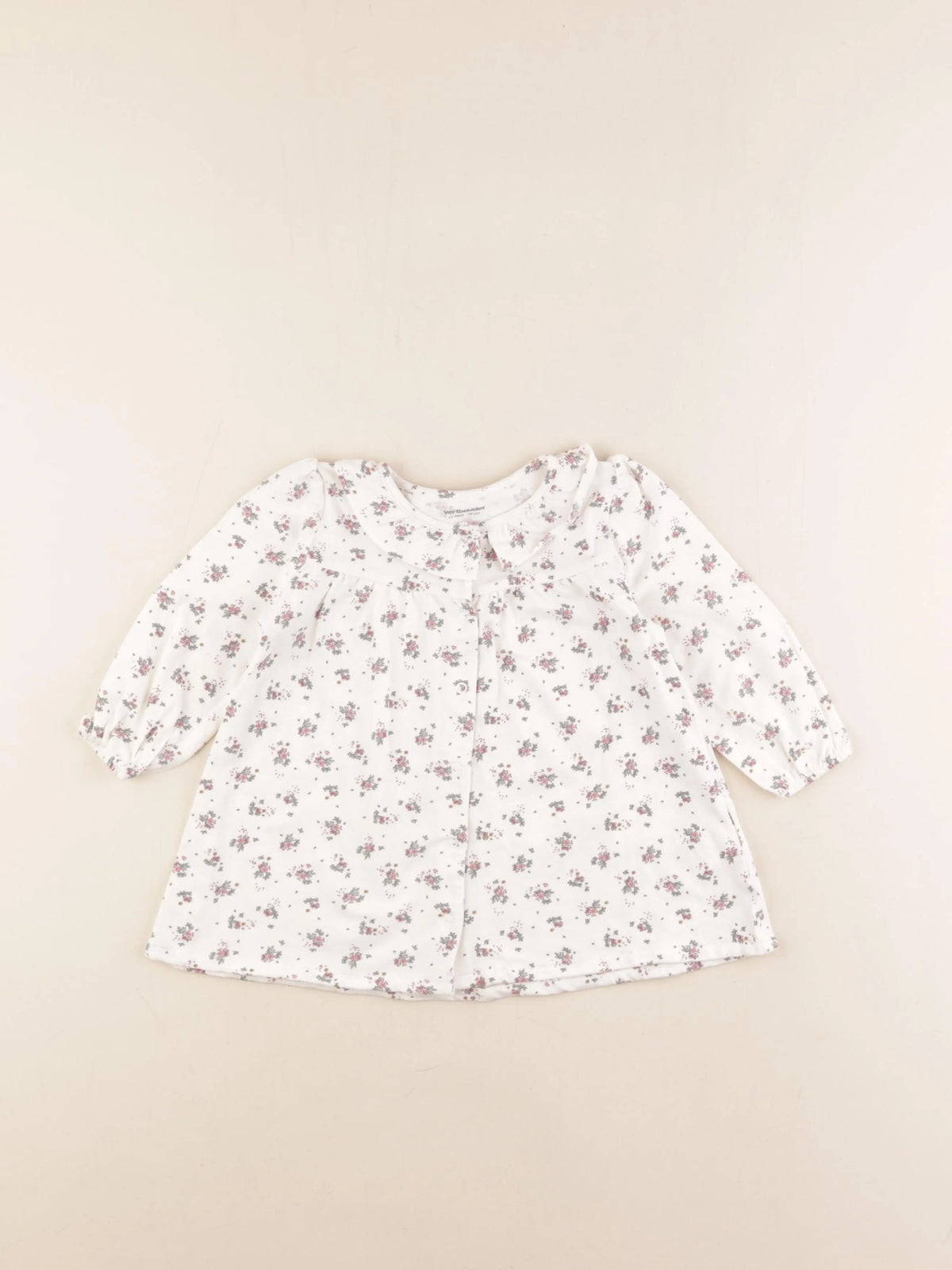 Vertbaudet - robe beige - 12 mois