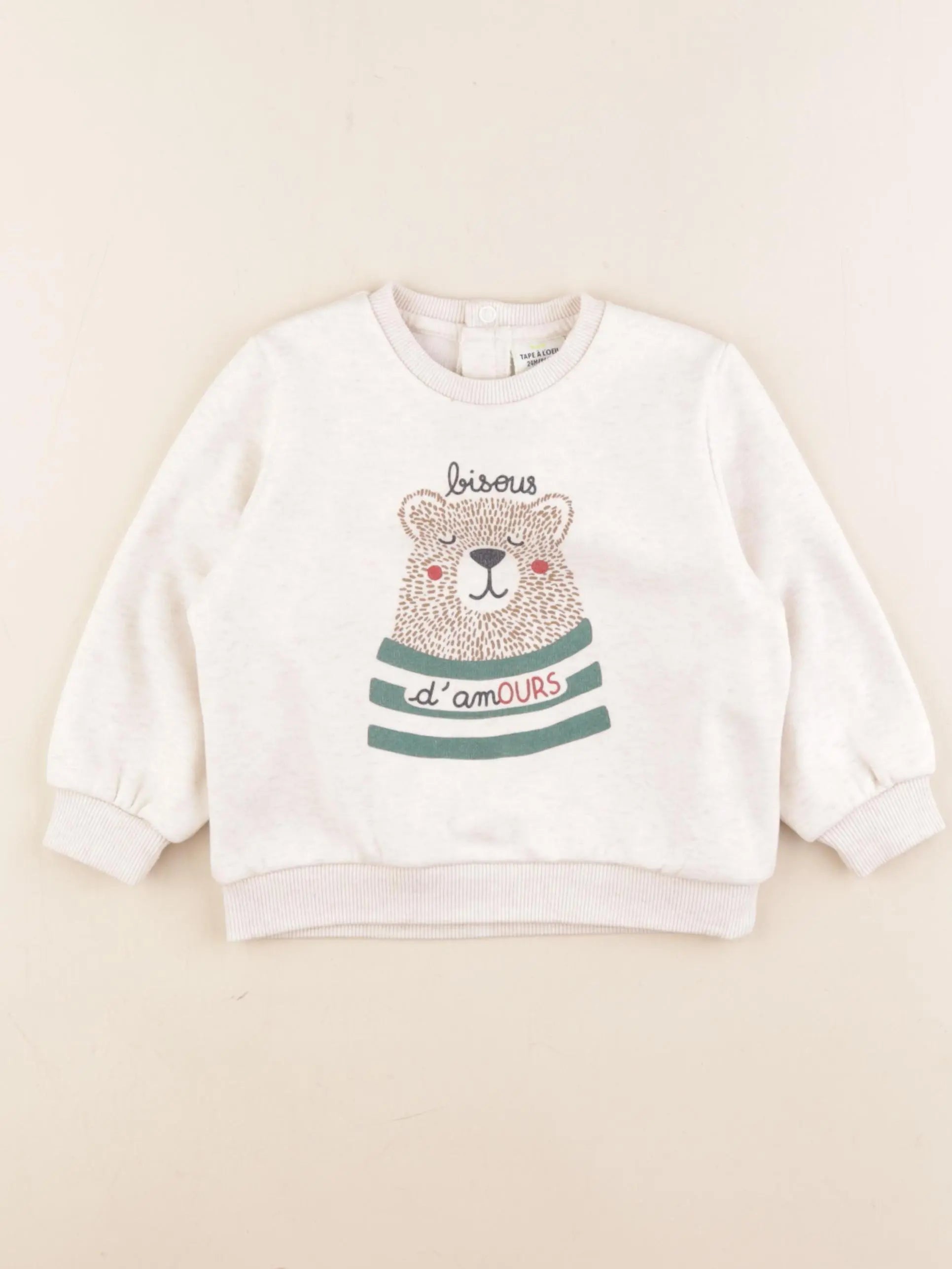 Tape à l'oeil - sweat beige - 24 mois