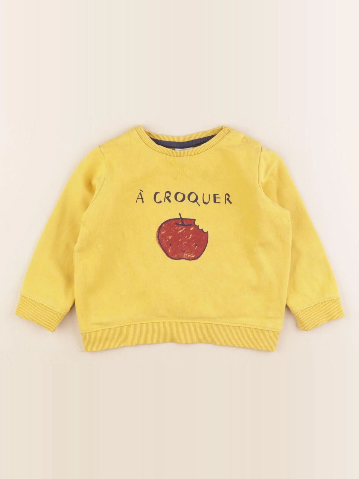 Tape à l'oeil - sweat jaune - 24 mois