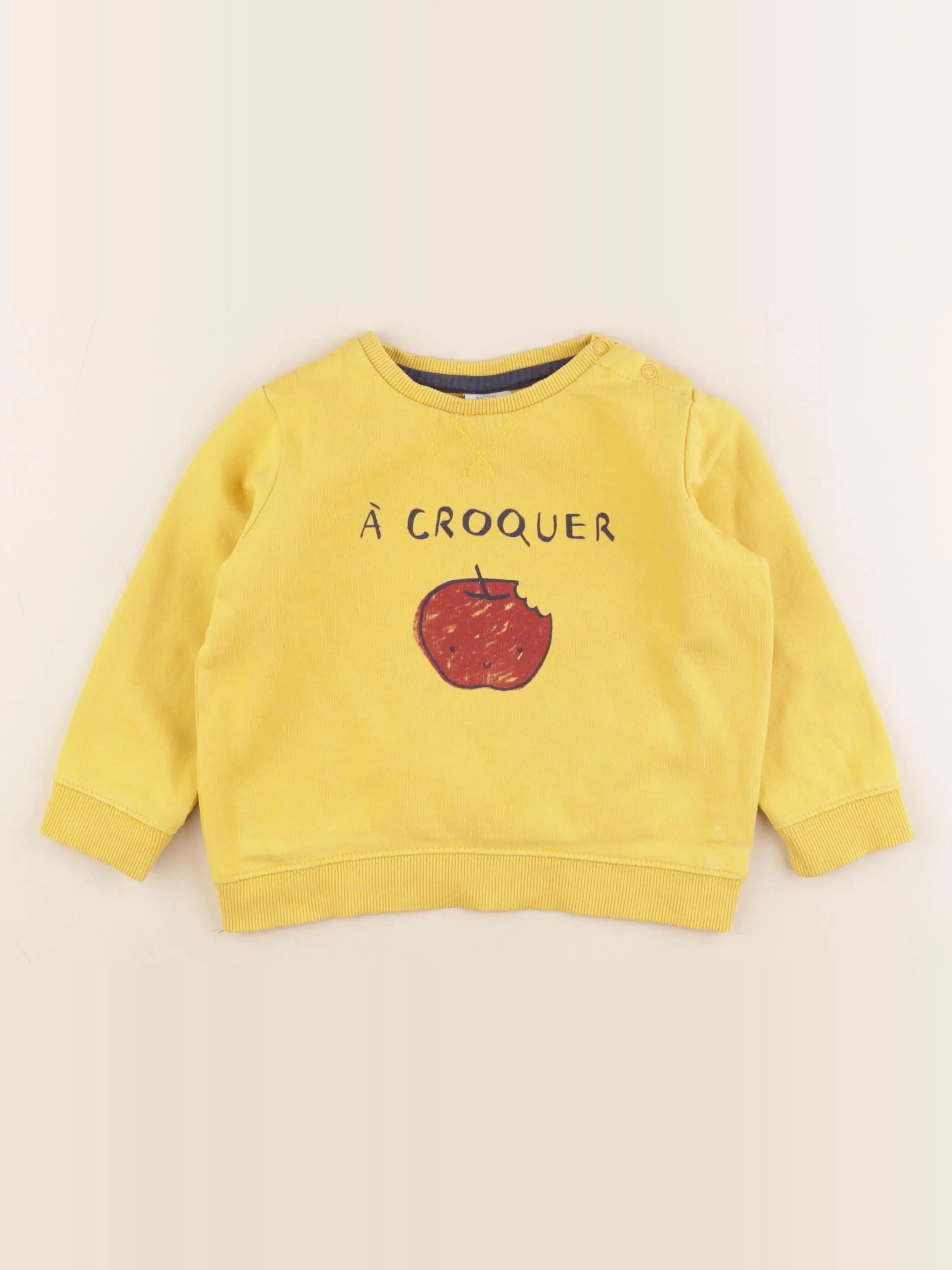 Tape à l'oeil - sweat jaune - 24 mois