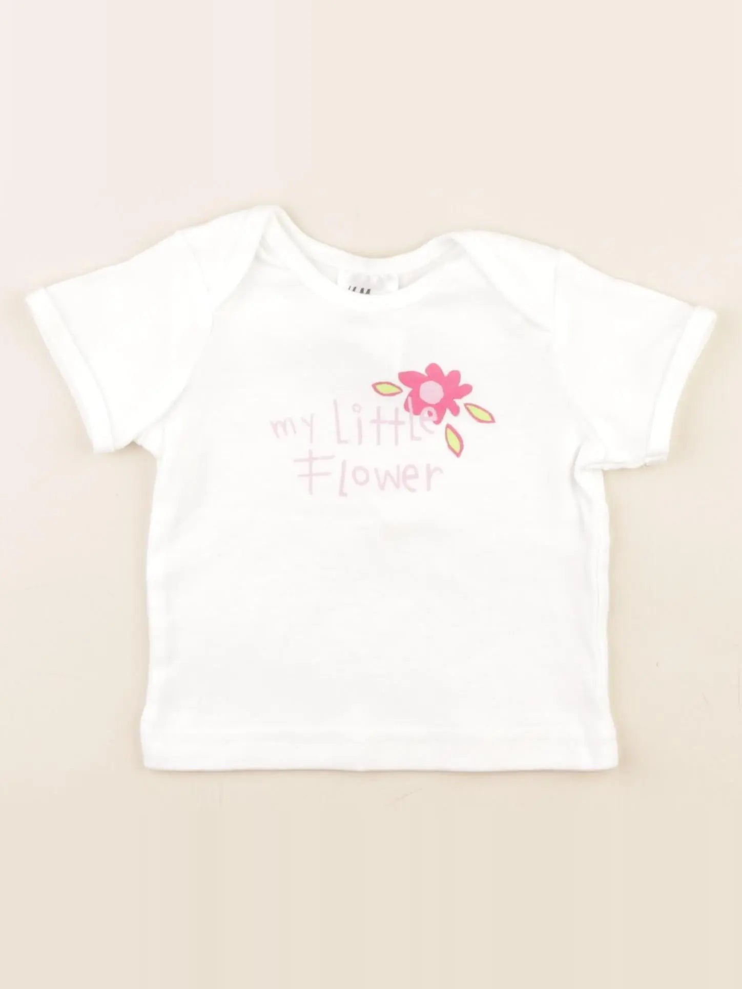 H&M - tee-shirt blanc - 1/2 mois