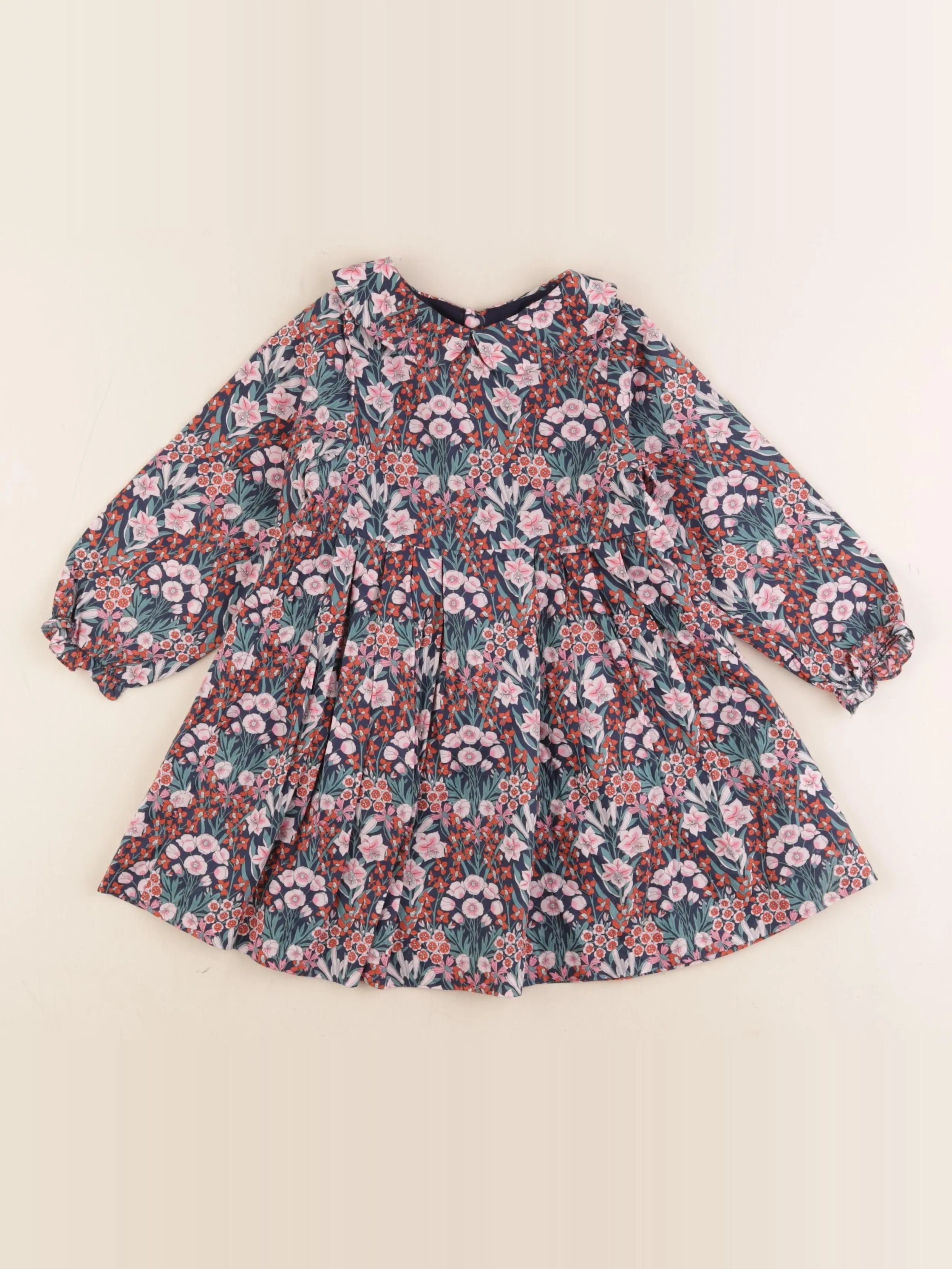 Jacadi - robe liberty multicolore - 24 mois