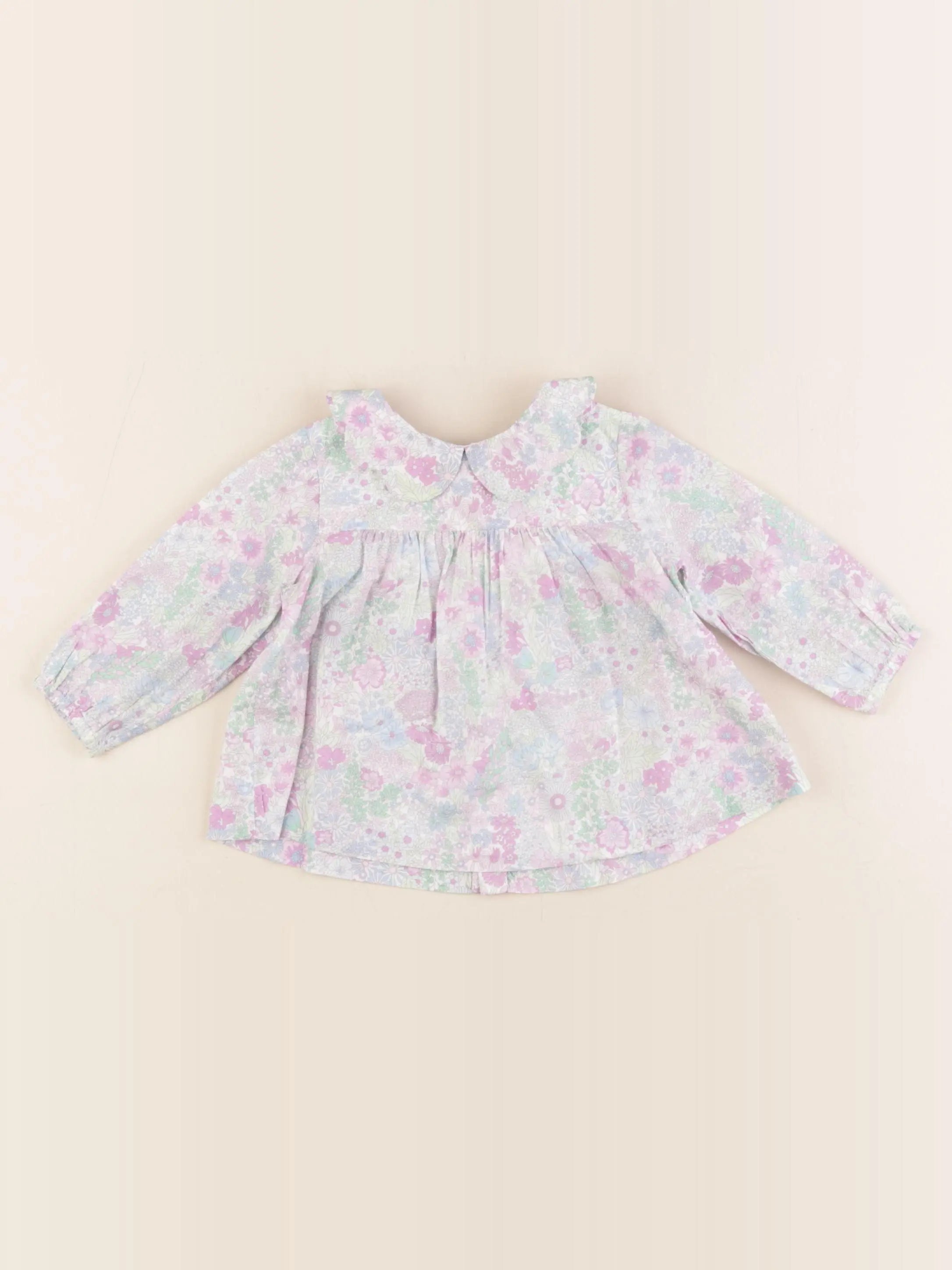 Jacadi - blouse liberty multicolore - 6 mois
