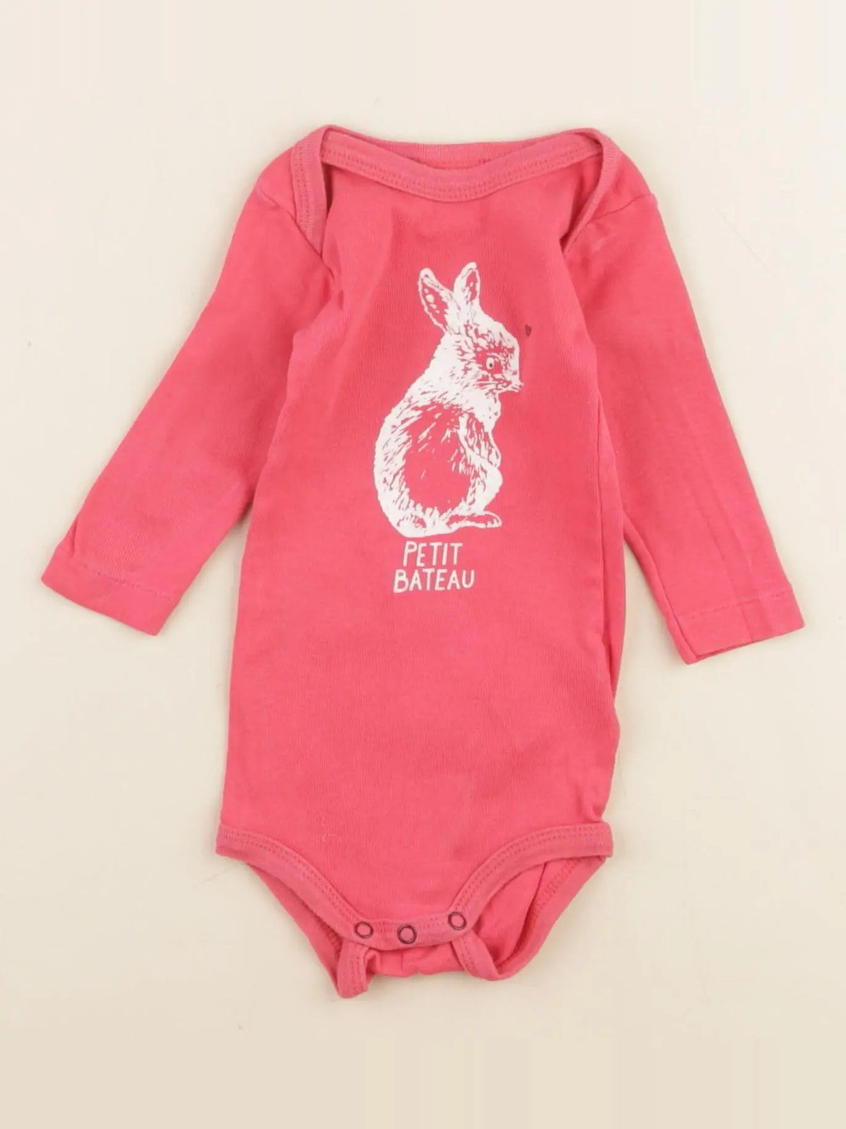 Petit Bateau - body rose - 3 mois