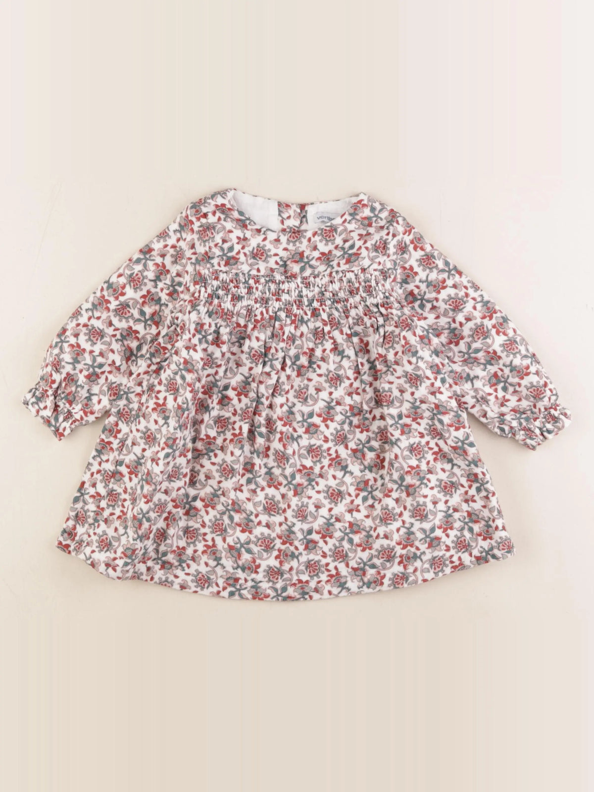 Vertbaudet - robe multicolore - 12 mois