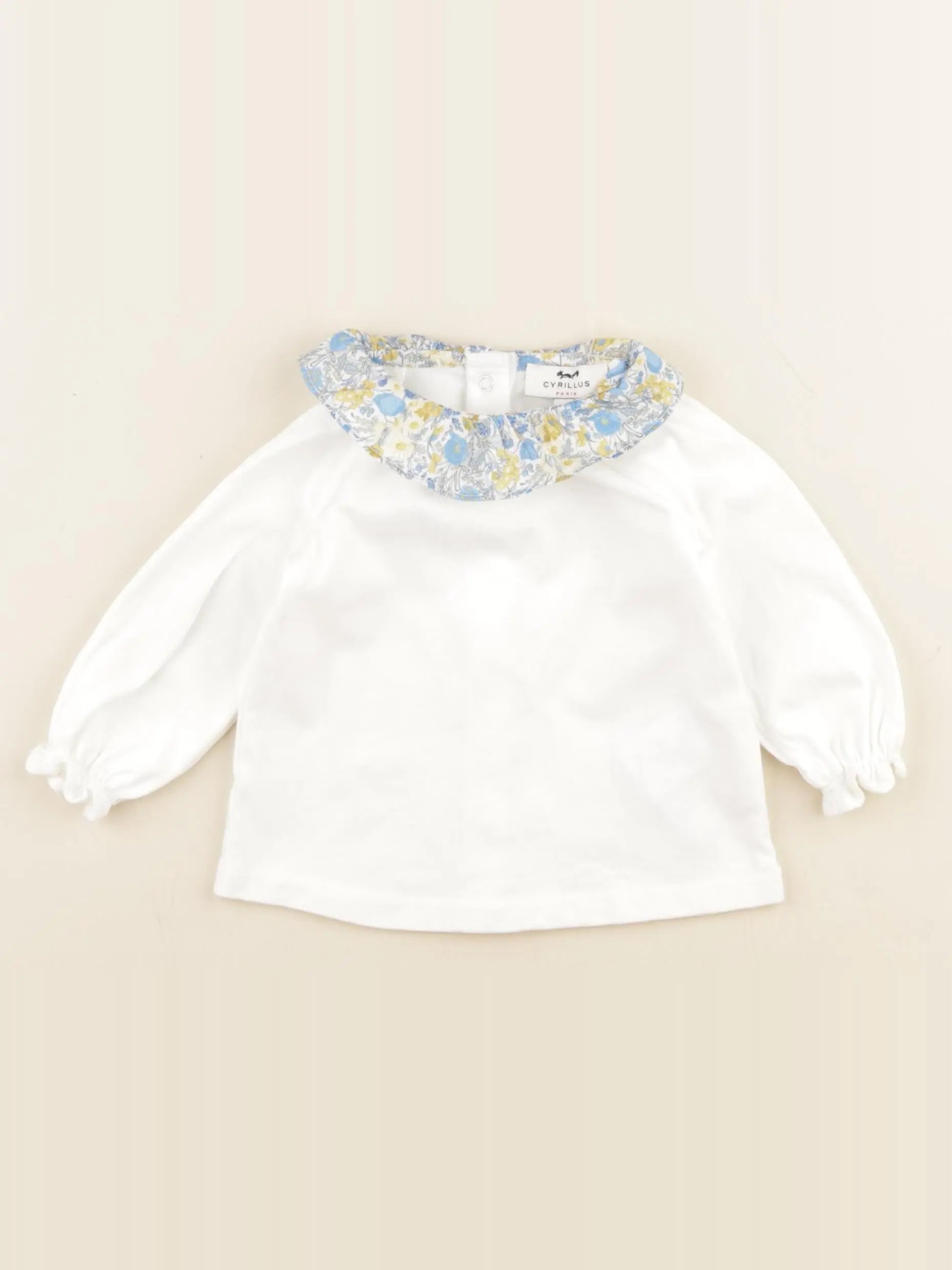 Cyrillus - tee-shirt blanc - 6 mois