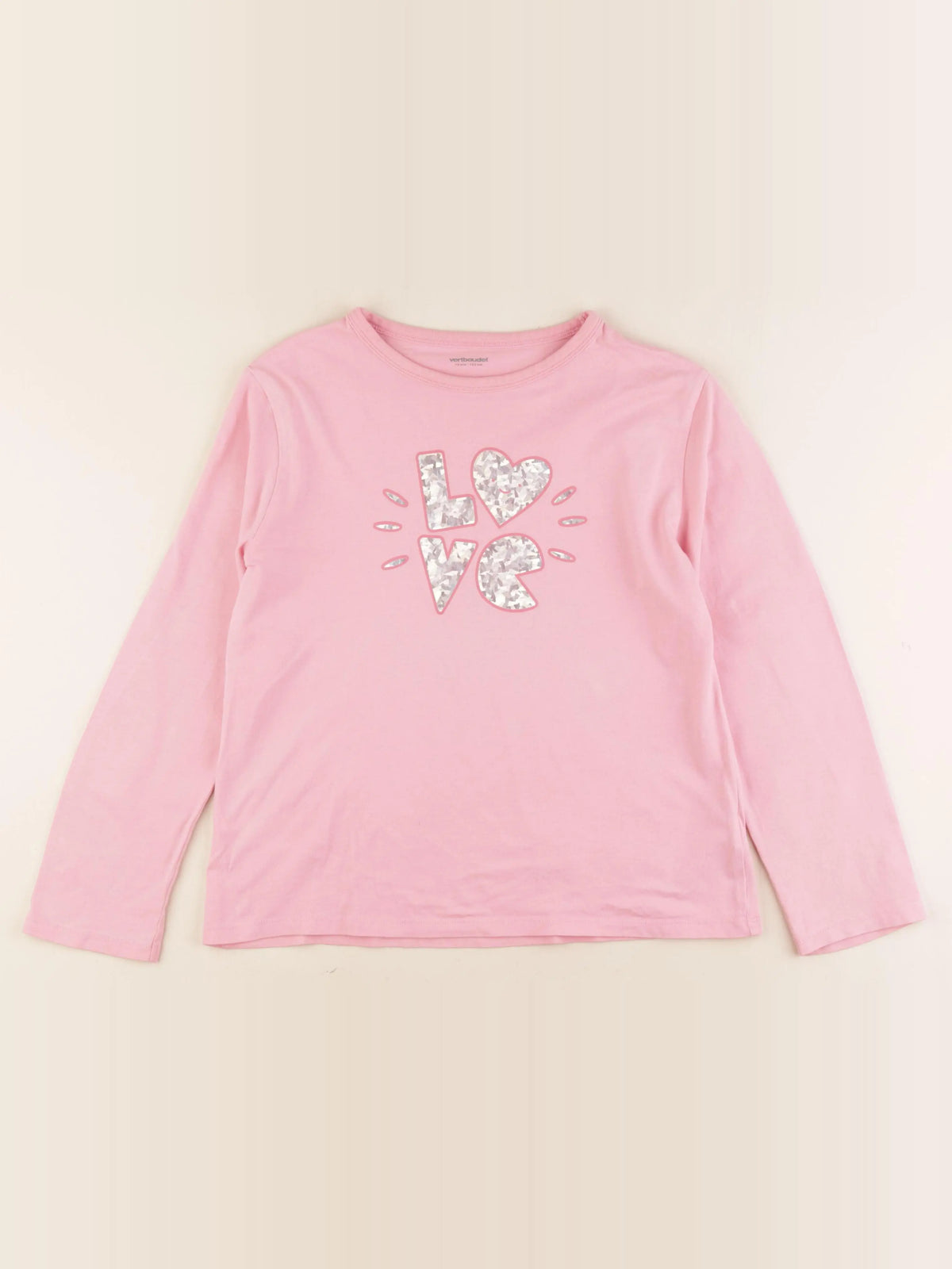 Vertbaudet - tee-shirt rose - 12 ans