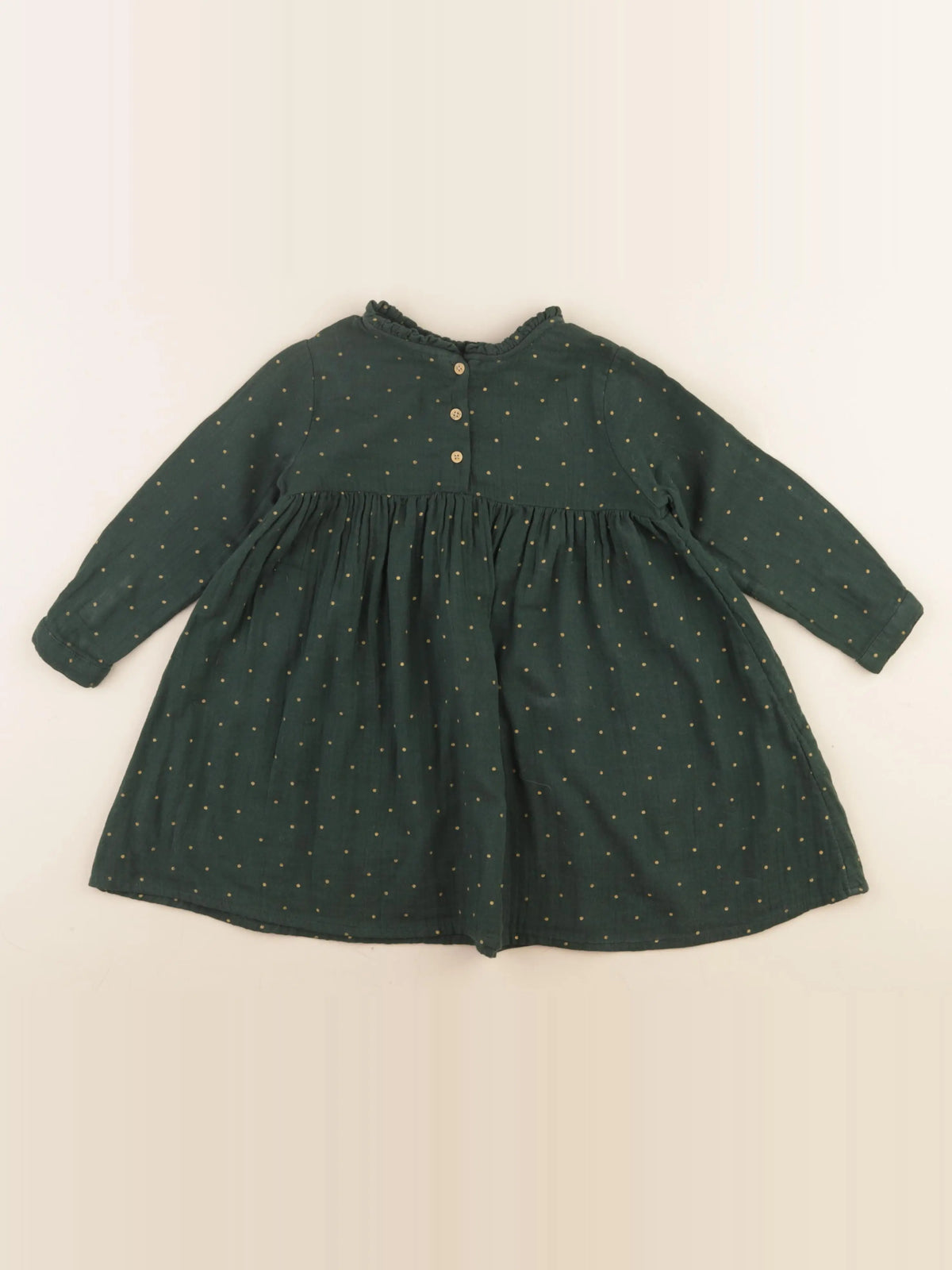 Vertbaudet - robe vert - 3 ans