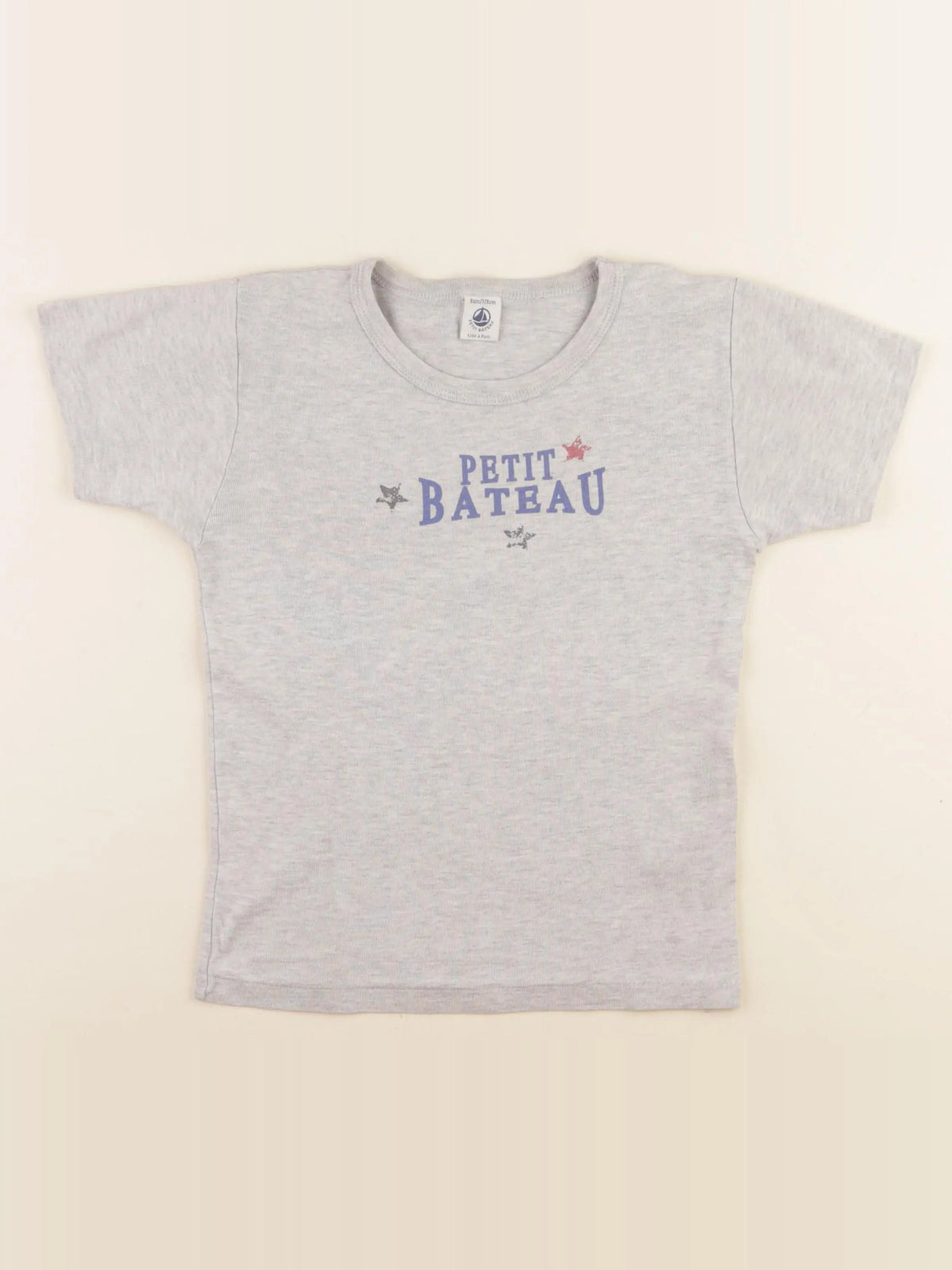 Petit Bateau - maillot de corps gris - 8 ans