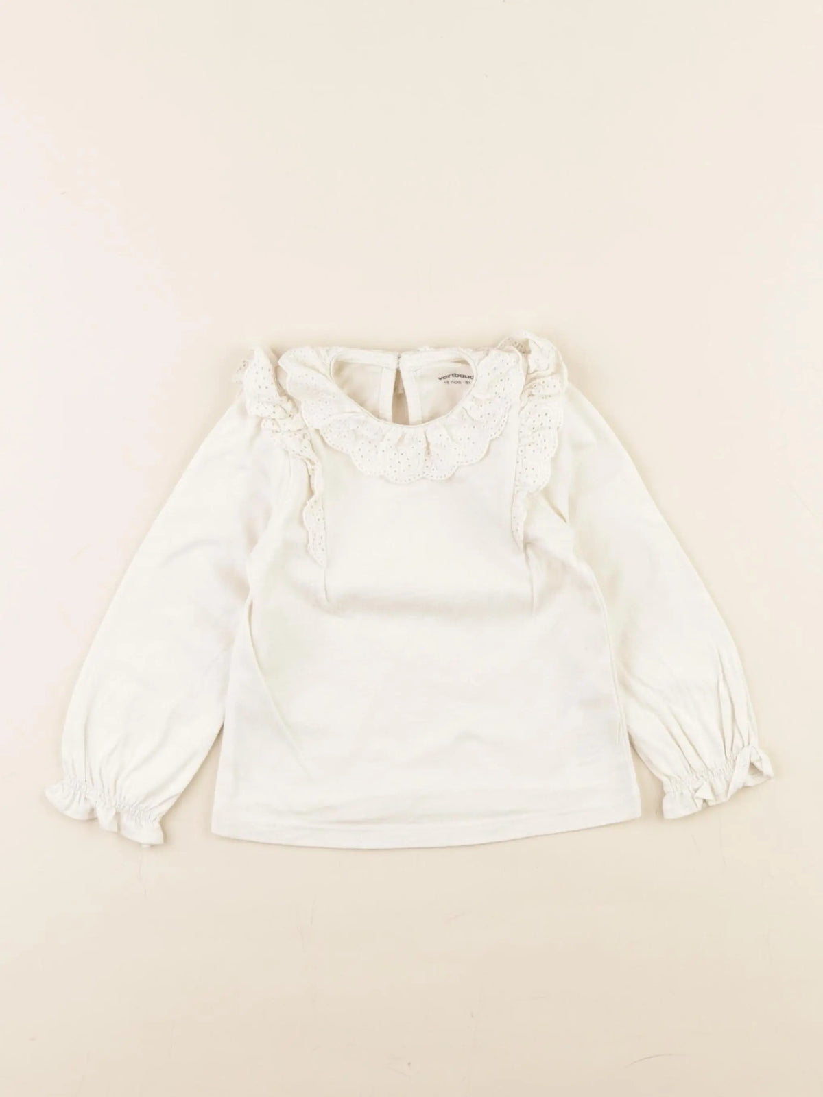 Vertbaudet - tee-shirt beige - 18 mois