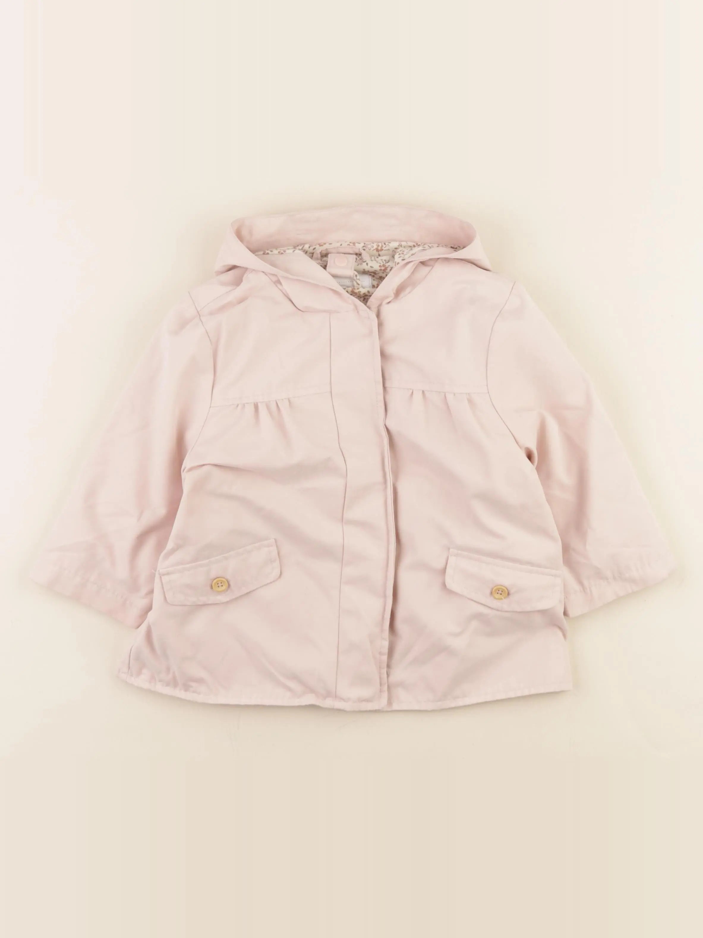 Vertbaudet - parka rose - 18 mois