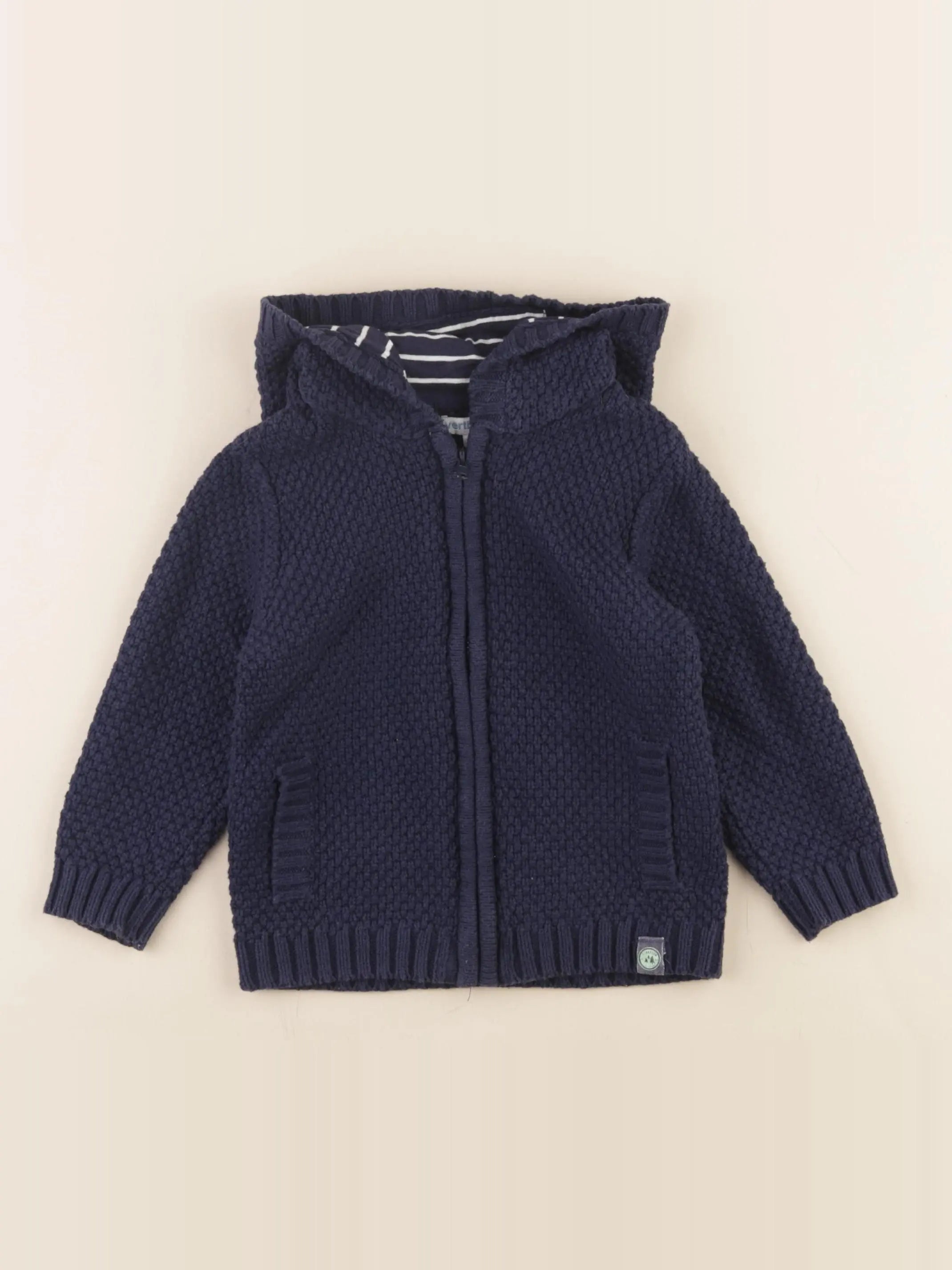 Vertbaudet - pull bleu - 24 mois