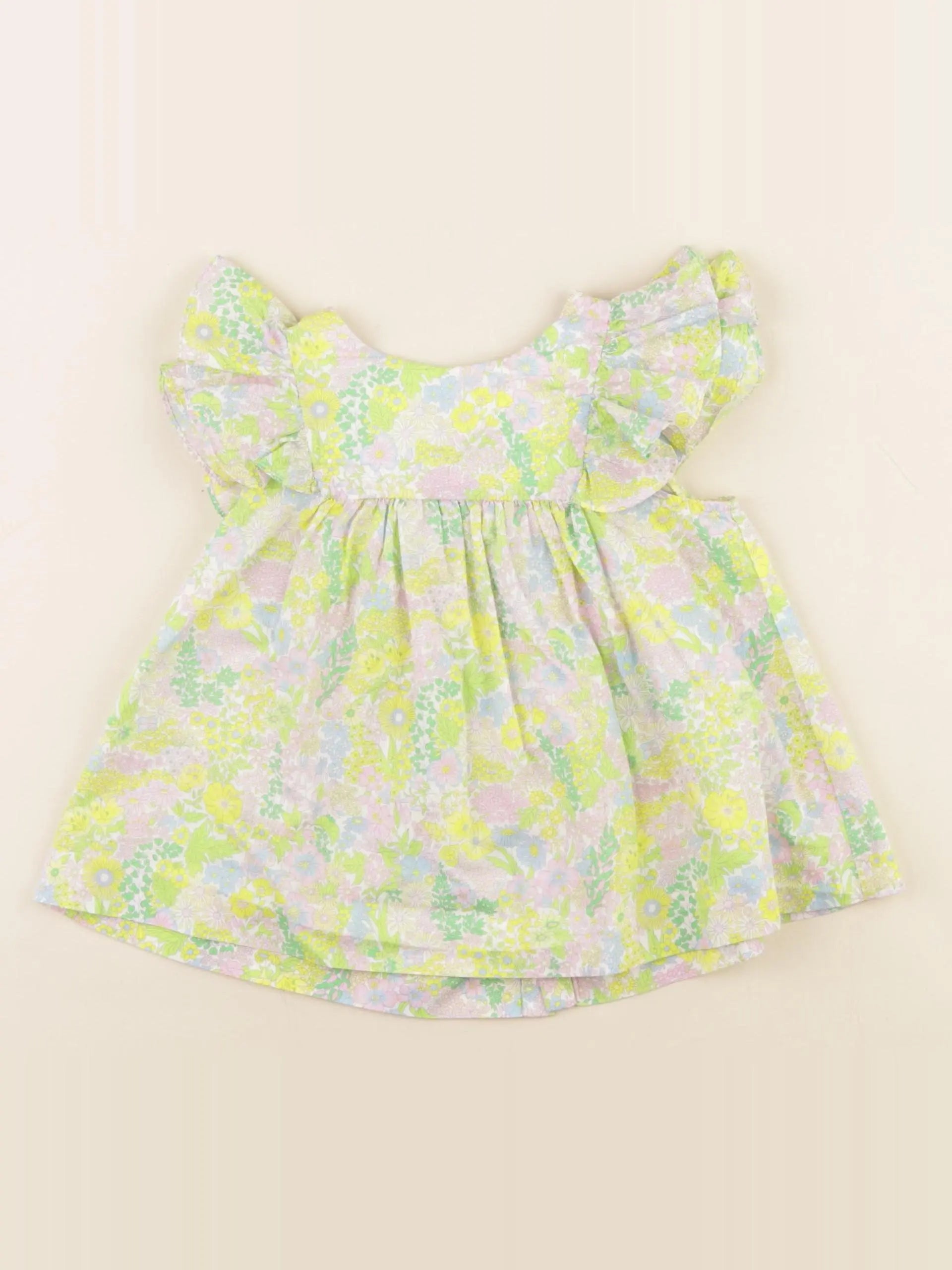 Jacadi - blouse liberty vert - 36 mois