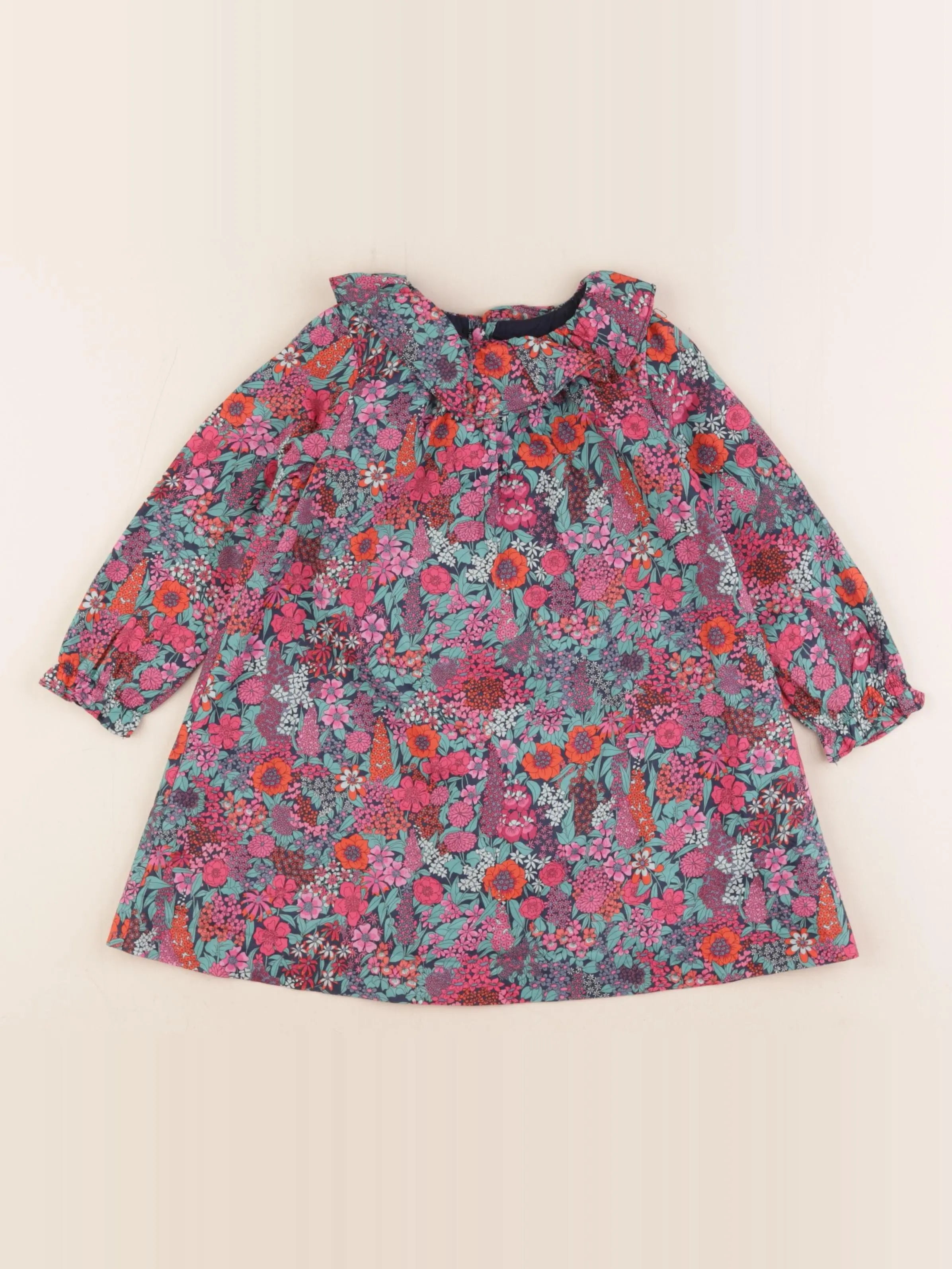 Jacadi - robe liberty multicolore - 24 mois