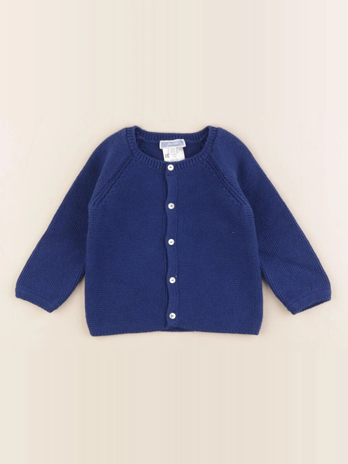 Jacadi - gilet bleu - 12 mois