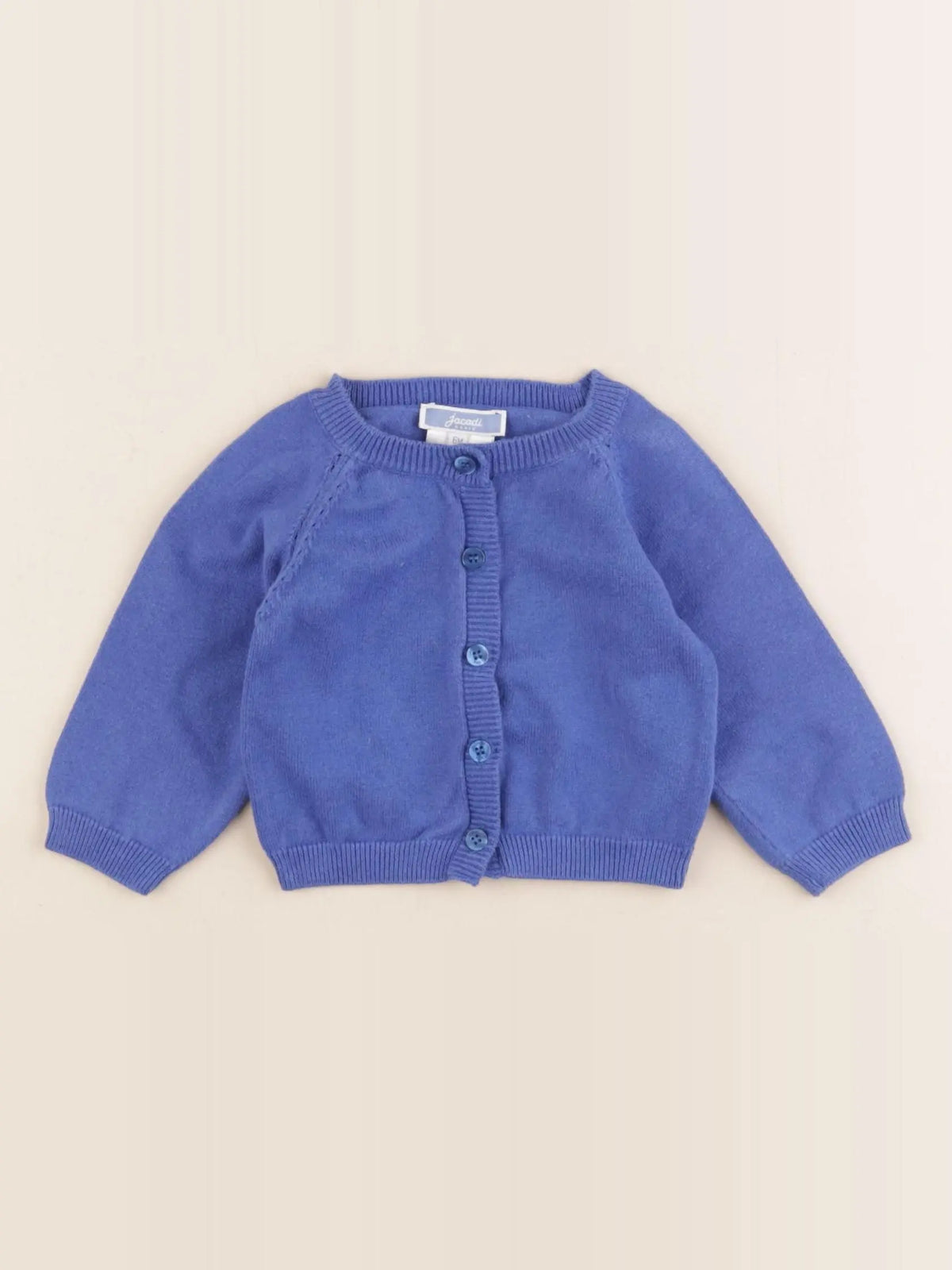Jacadi - gilet bleu - 6 mois
