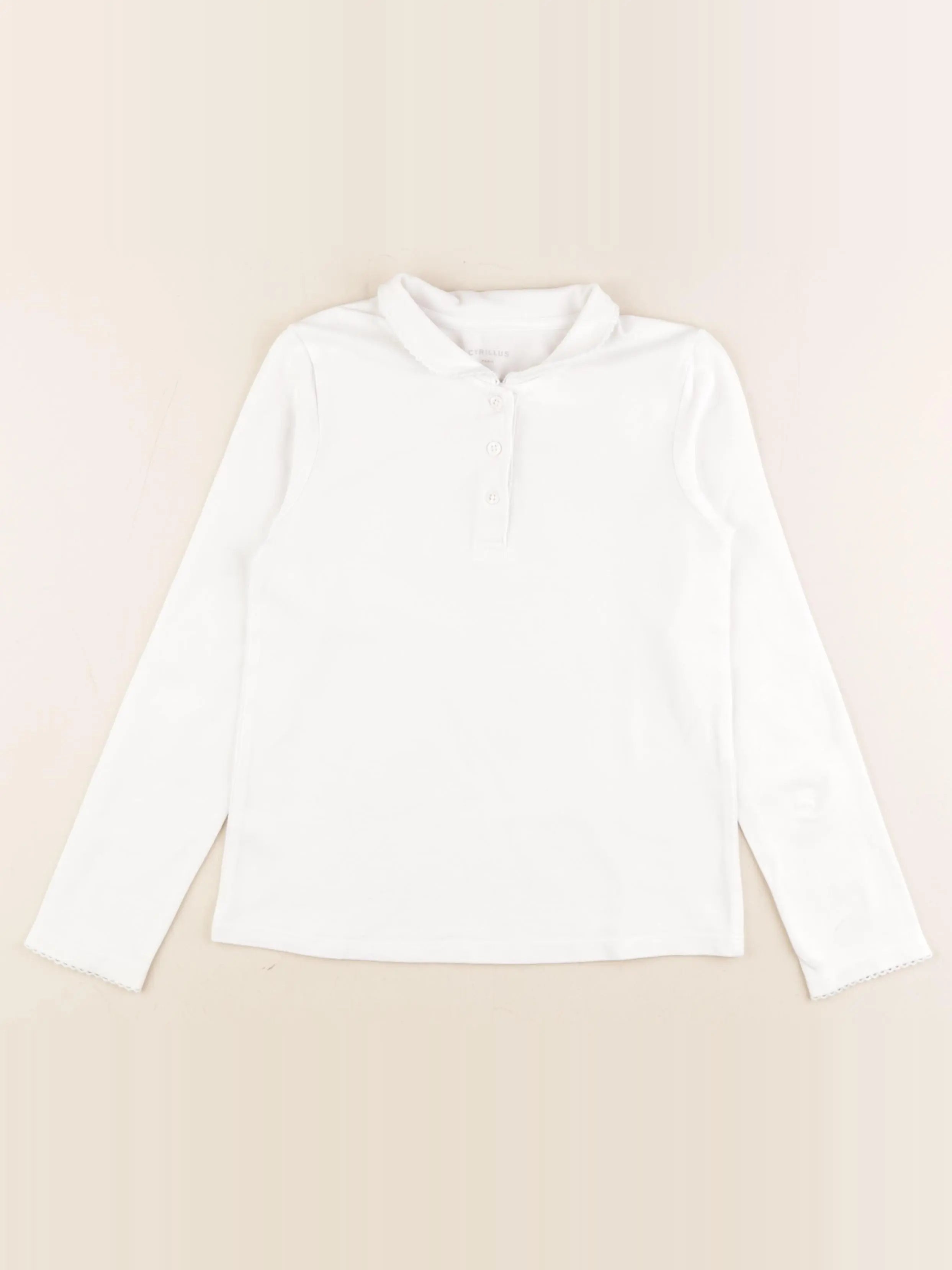 Cyrillus - tee-shirt blanc - 8 ans