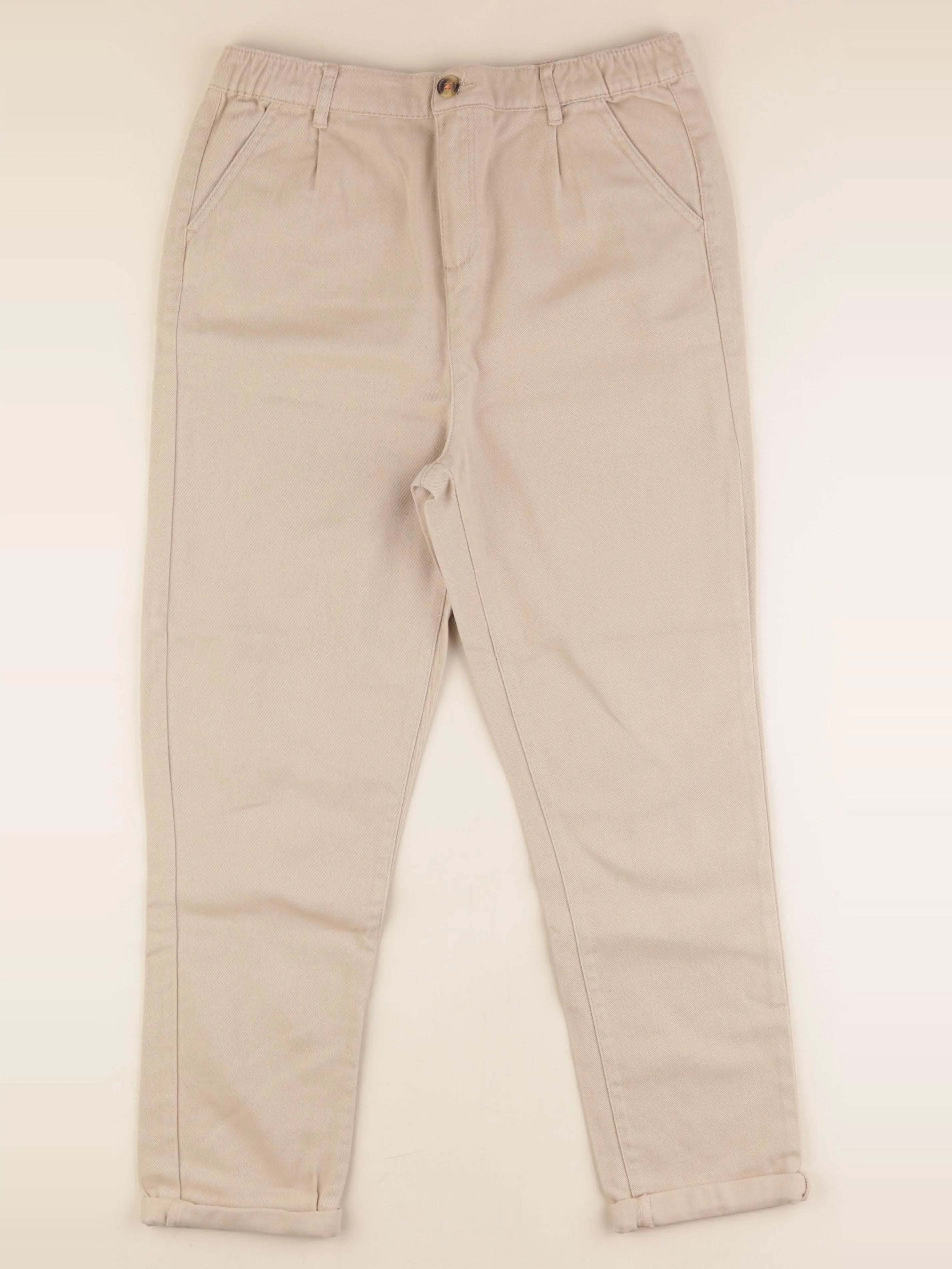Vertbaudet - pantalon beige - 14 ans