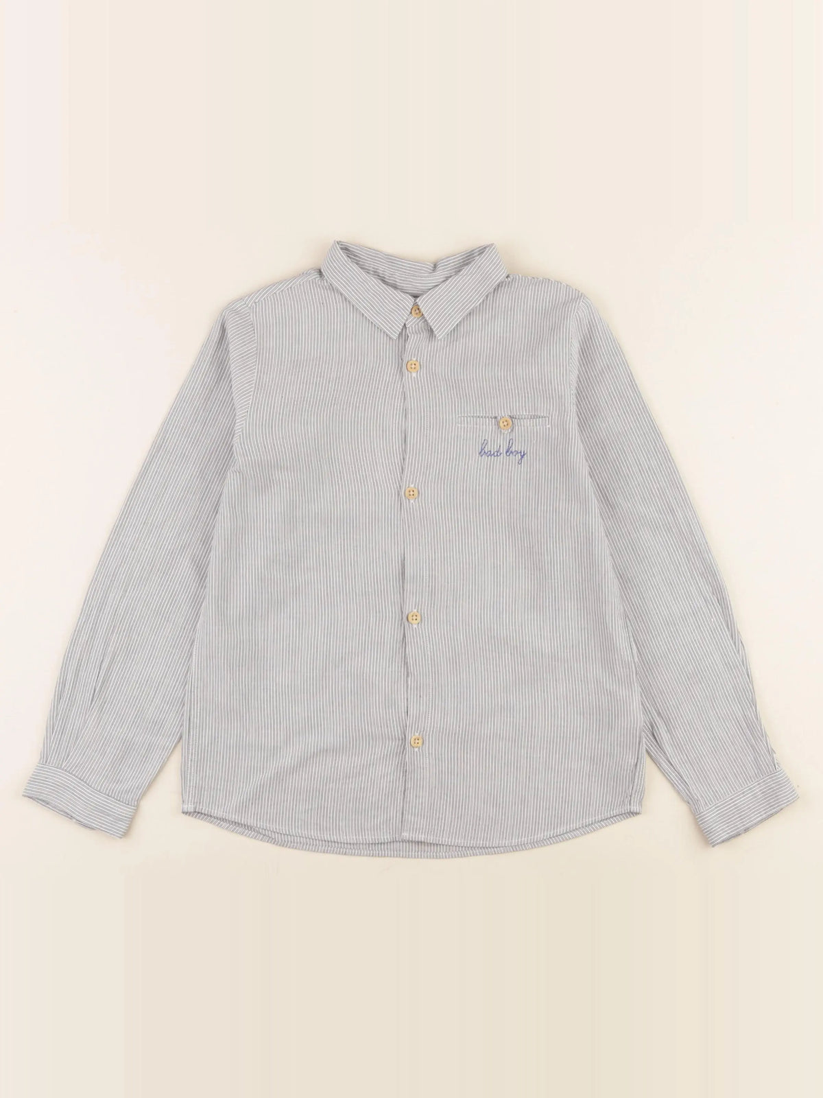 Bonton - chemise gris - 8 ans