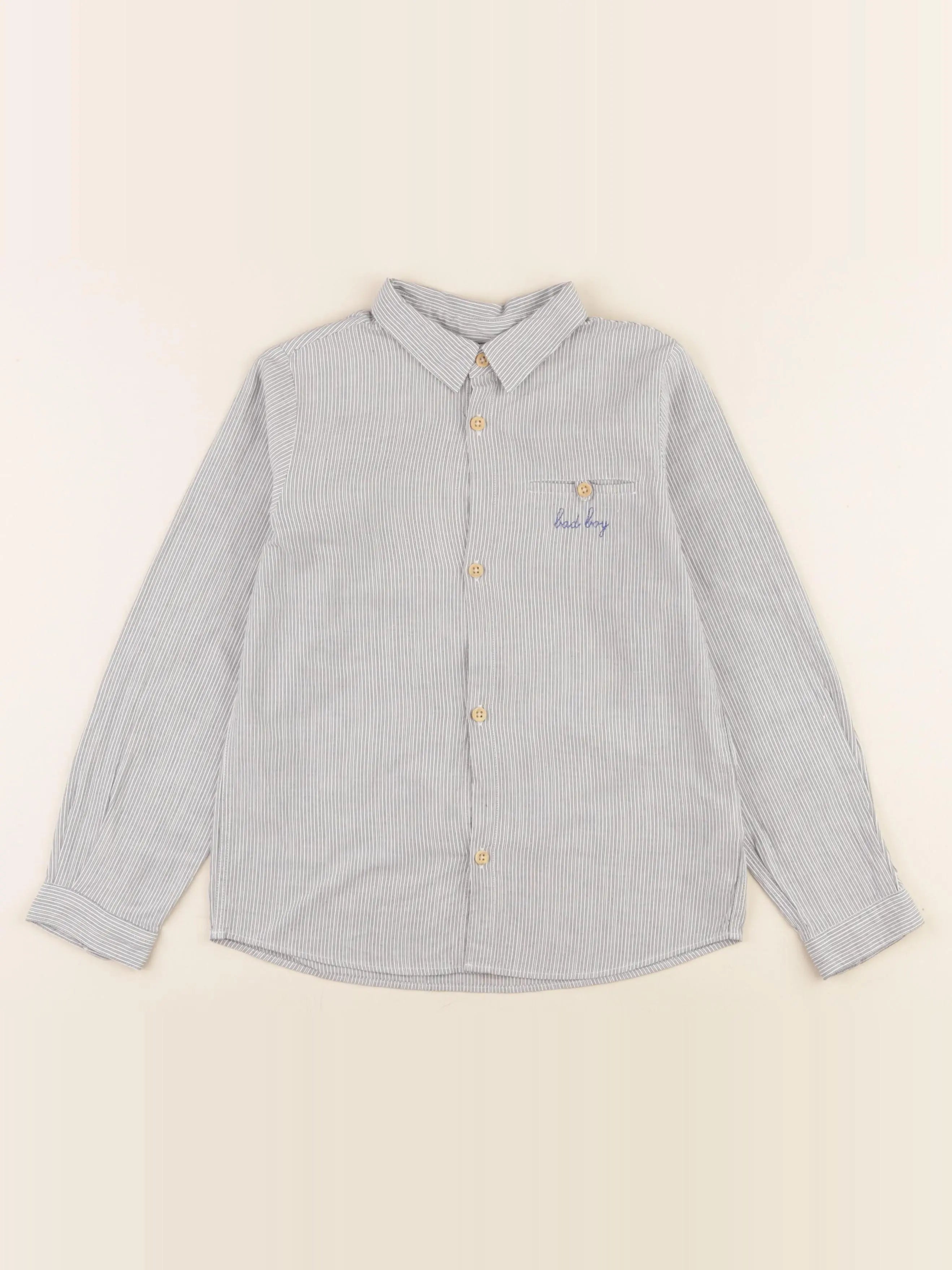 Bonton - chemise gris - 8 ans