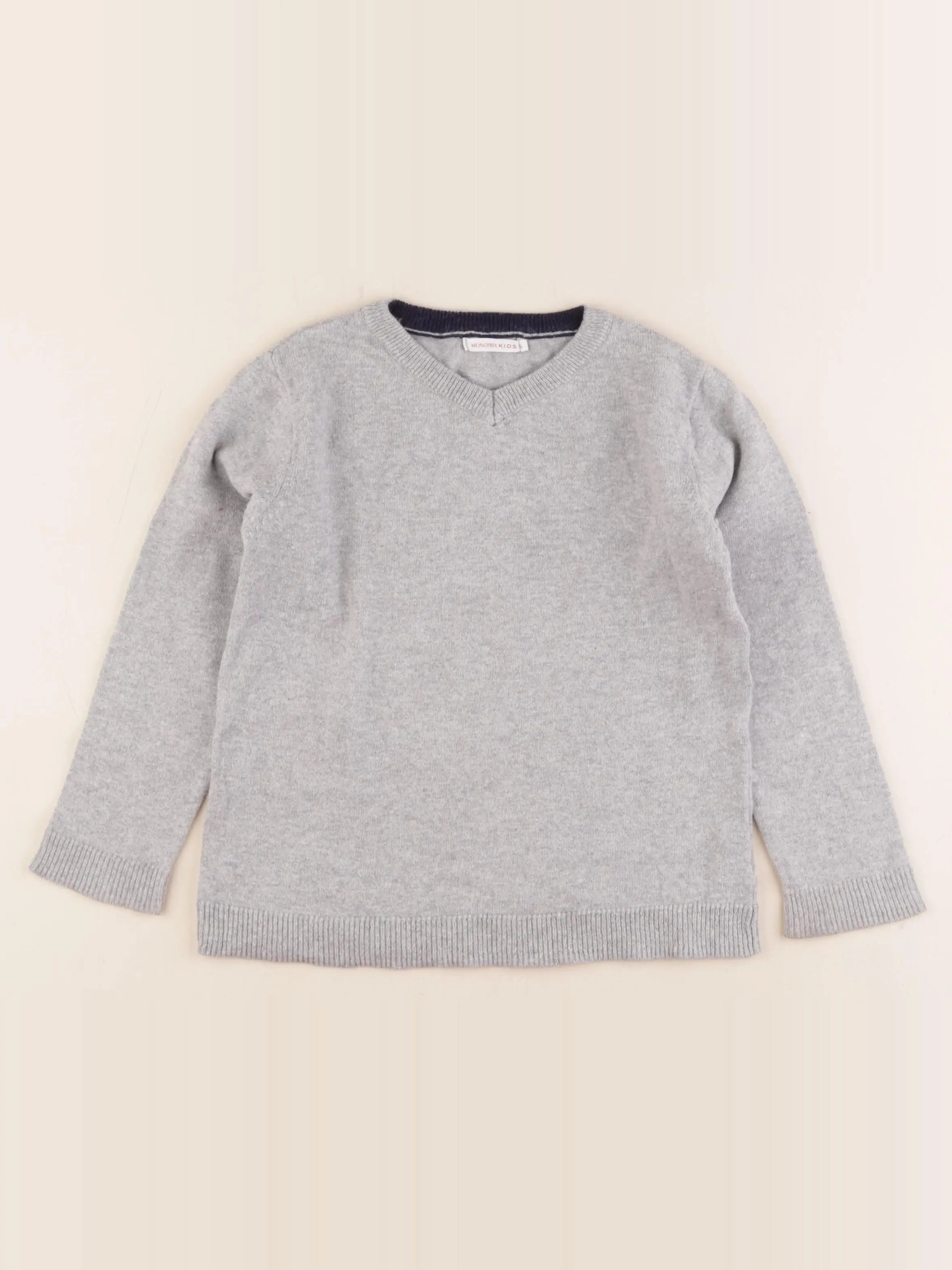 Monoprix - pull gris - 5 ans