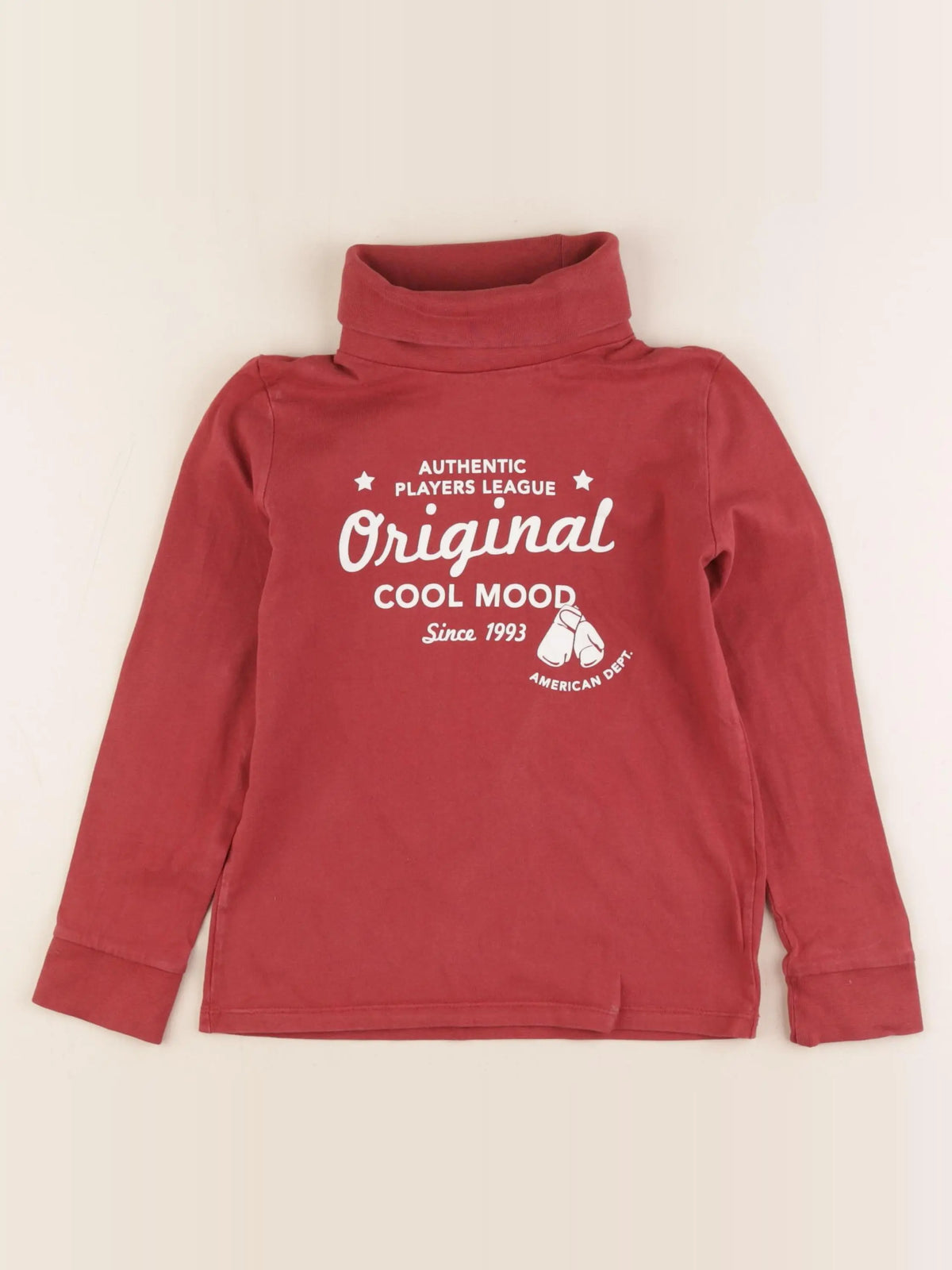 La Redoute - sous-pull rouge - 8 ans