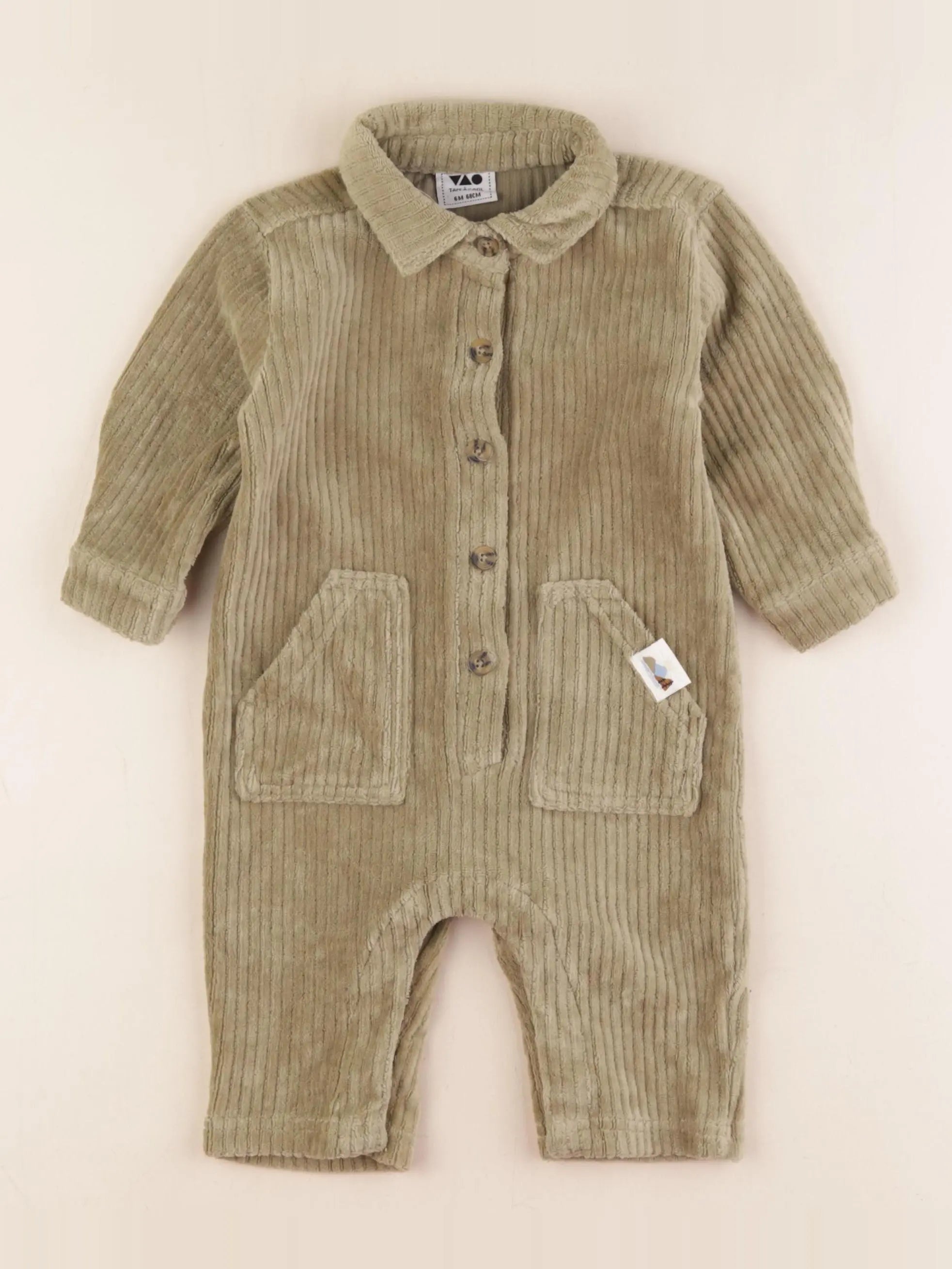 Tape à l'oeil - combinaison vert - 6 mois