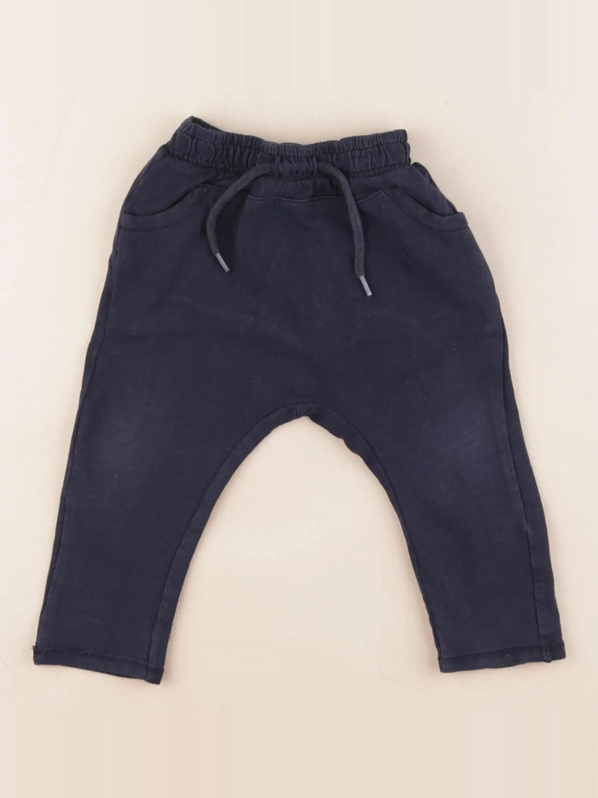 Vertbaudet - sarouel bleu - 9 mois