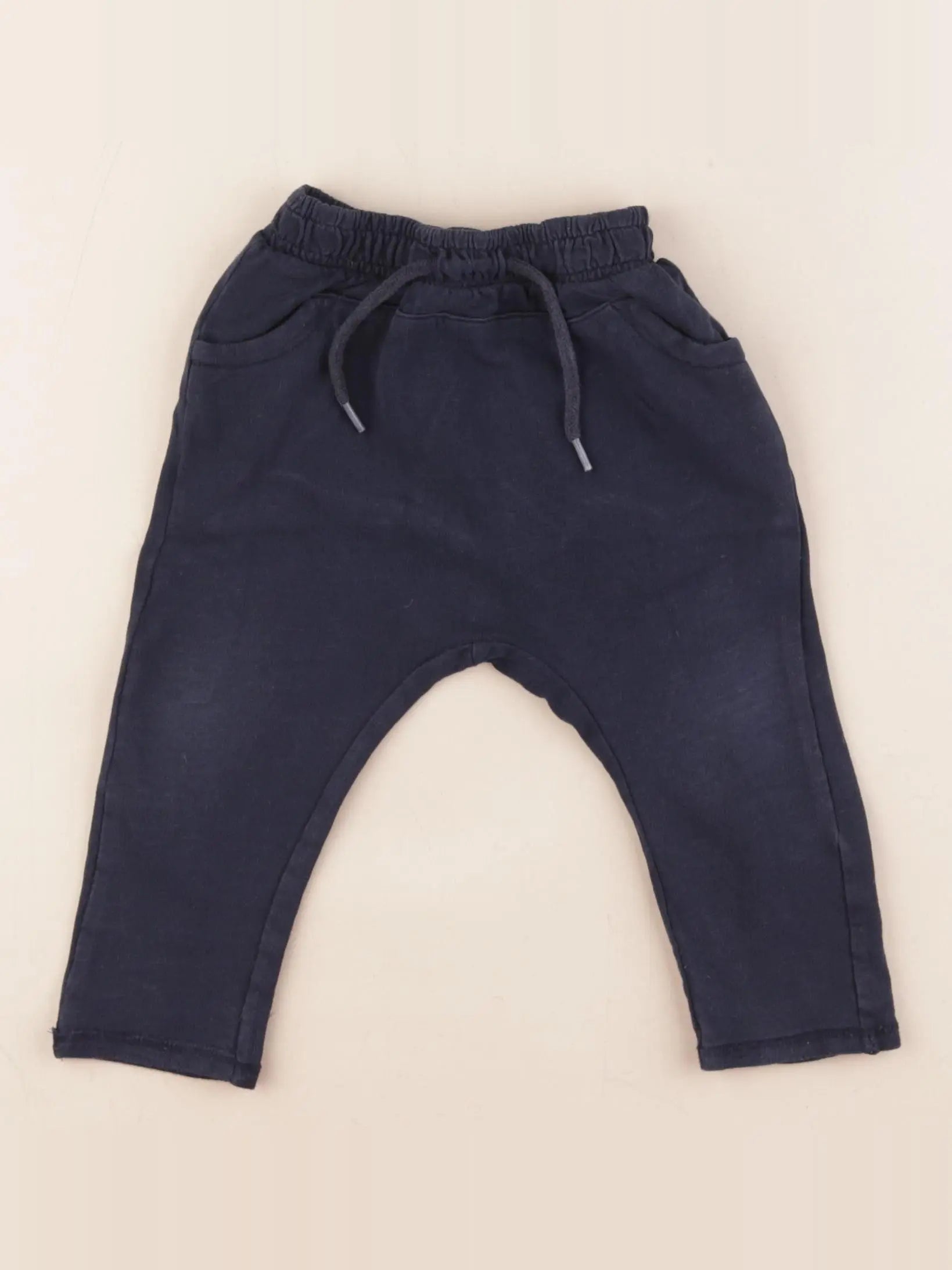 Vertbaudet - sarouel bleu - 9 mois