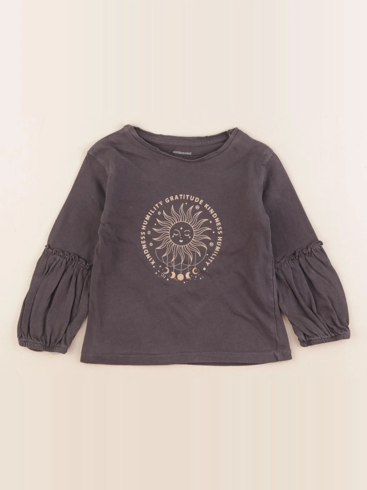 Vertbaudet - tee-shirt gris - 3 ans