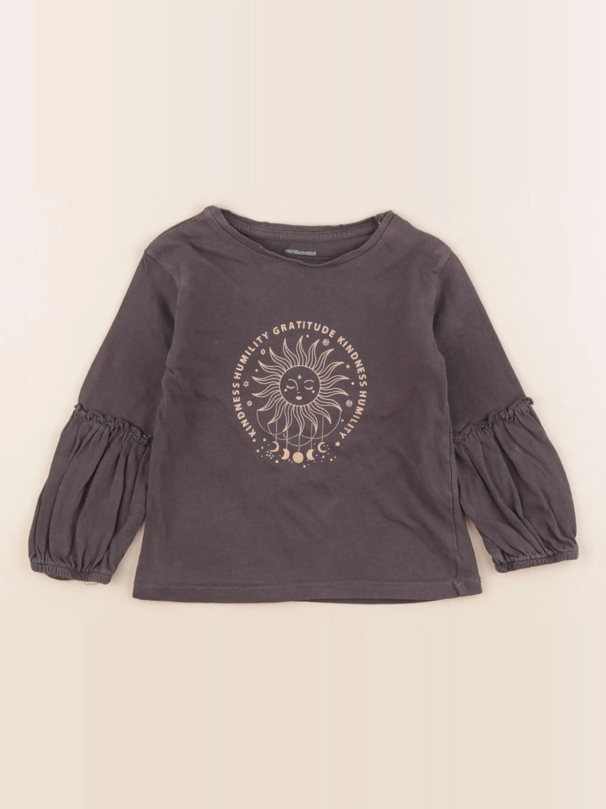 Vertbaudet - tee-shirt gris - 3 ans