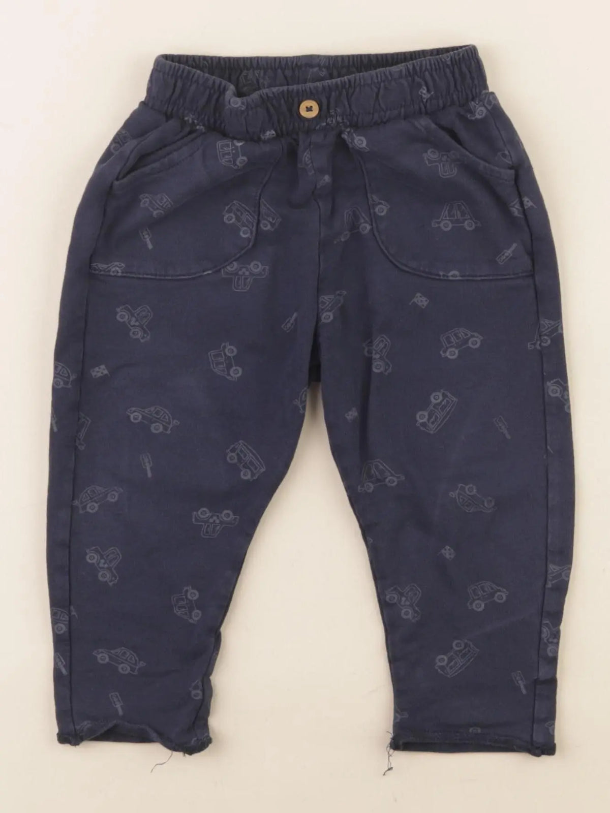 Vertbaudet - pantalon bleu - 9 mois