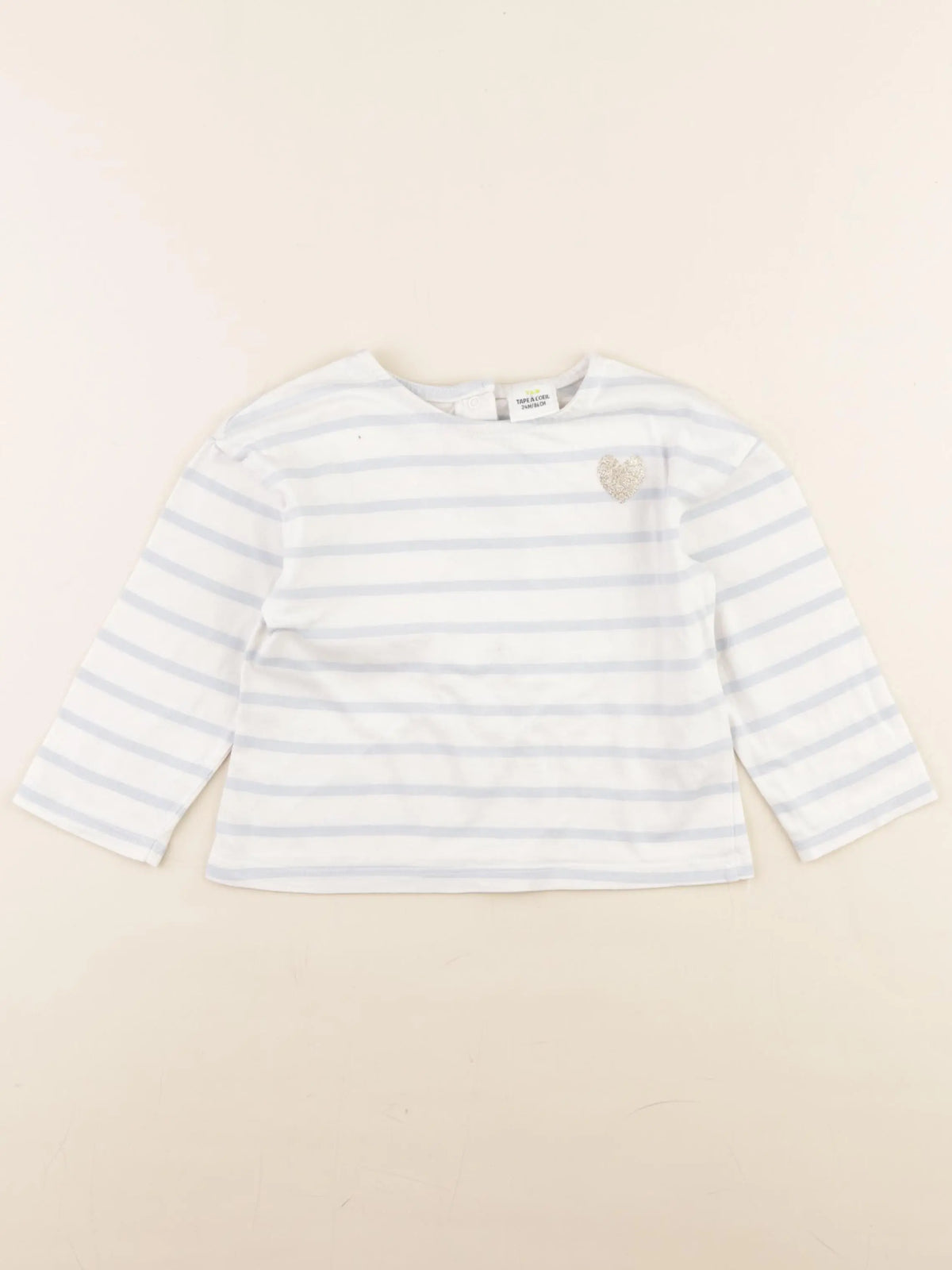 Tape à l'oeil - tee-shirt blanc, bleu - 24 mois