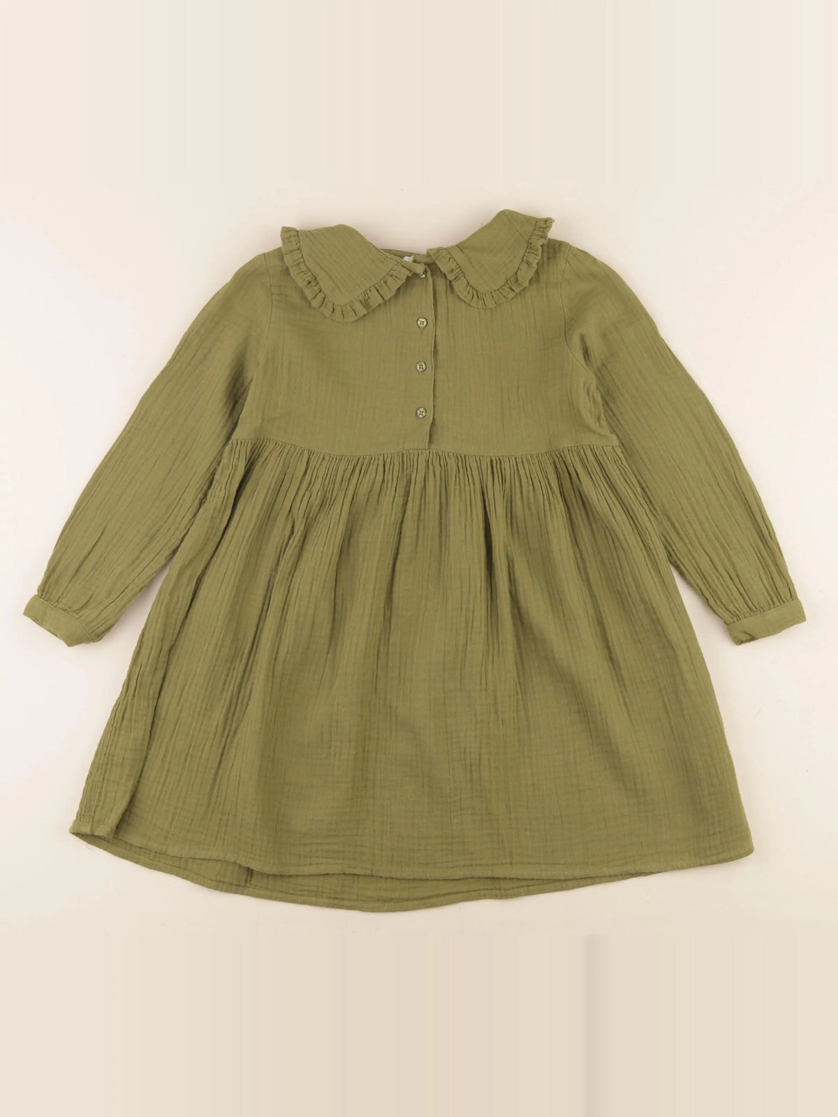 Vertbaudet - robe vert - 6 ans