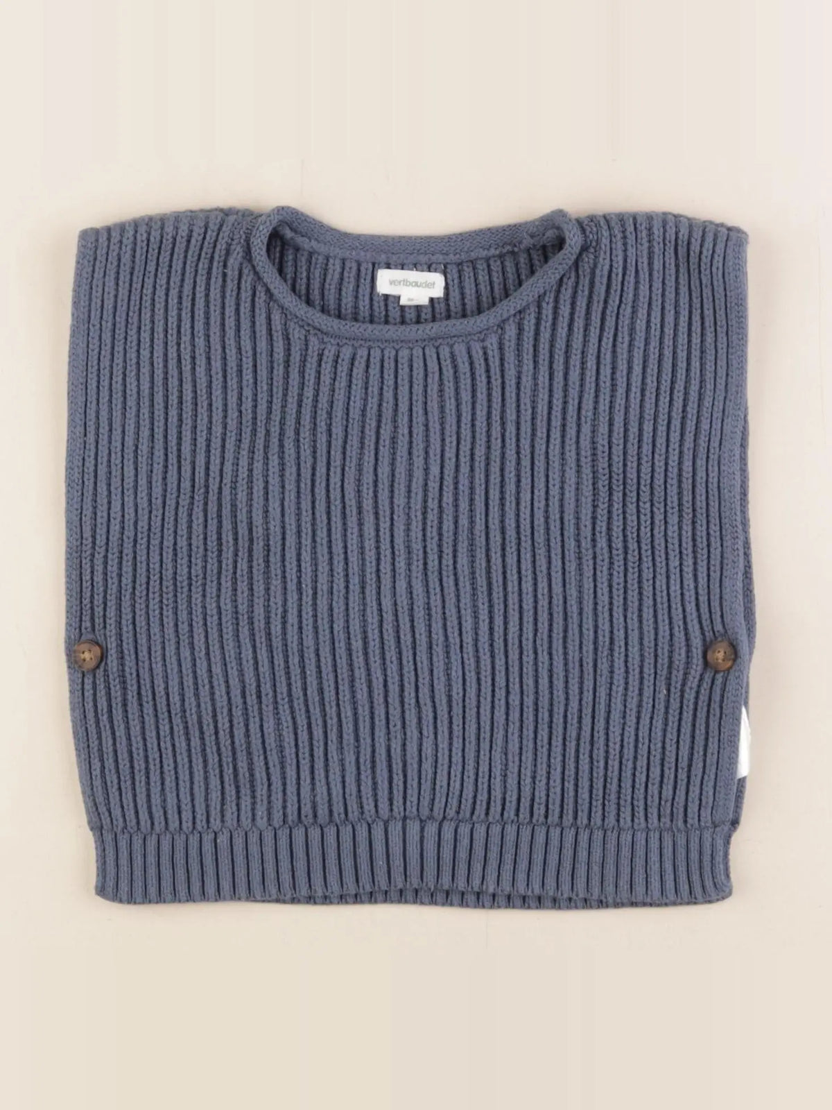 Vertbaudet - pull bleu - 24 mois