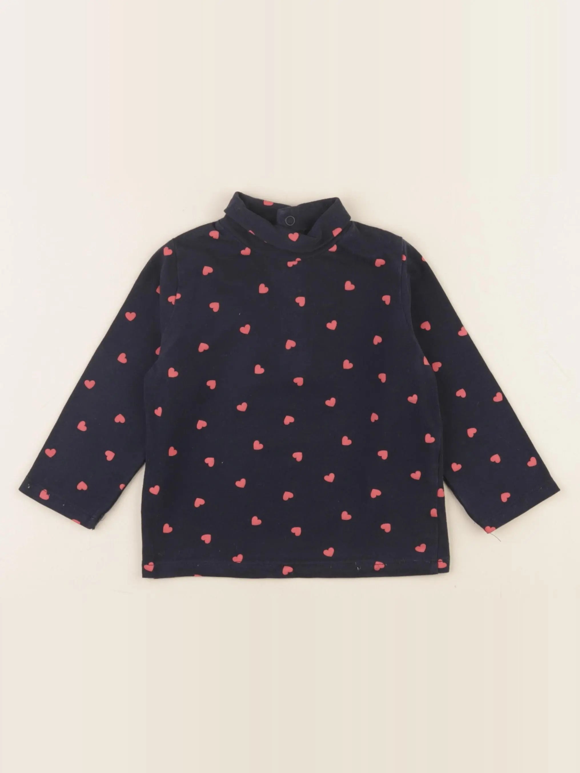 Vertbaudet - sous-pull bleu - 12 mois