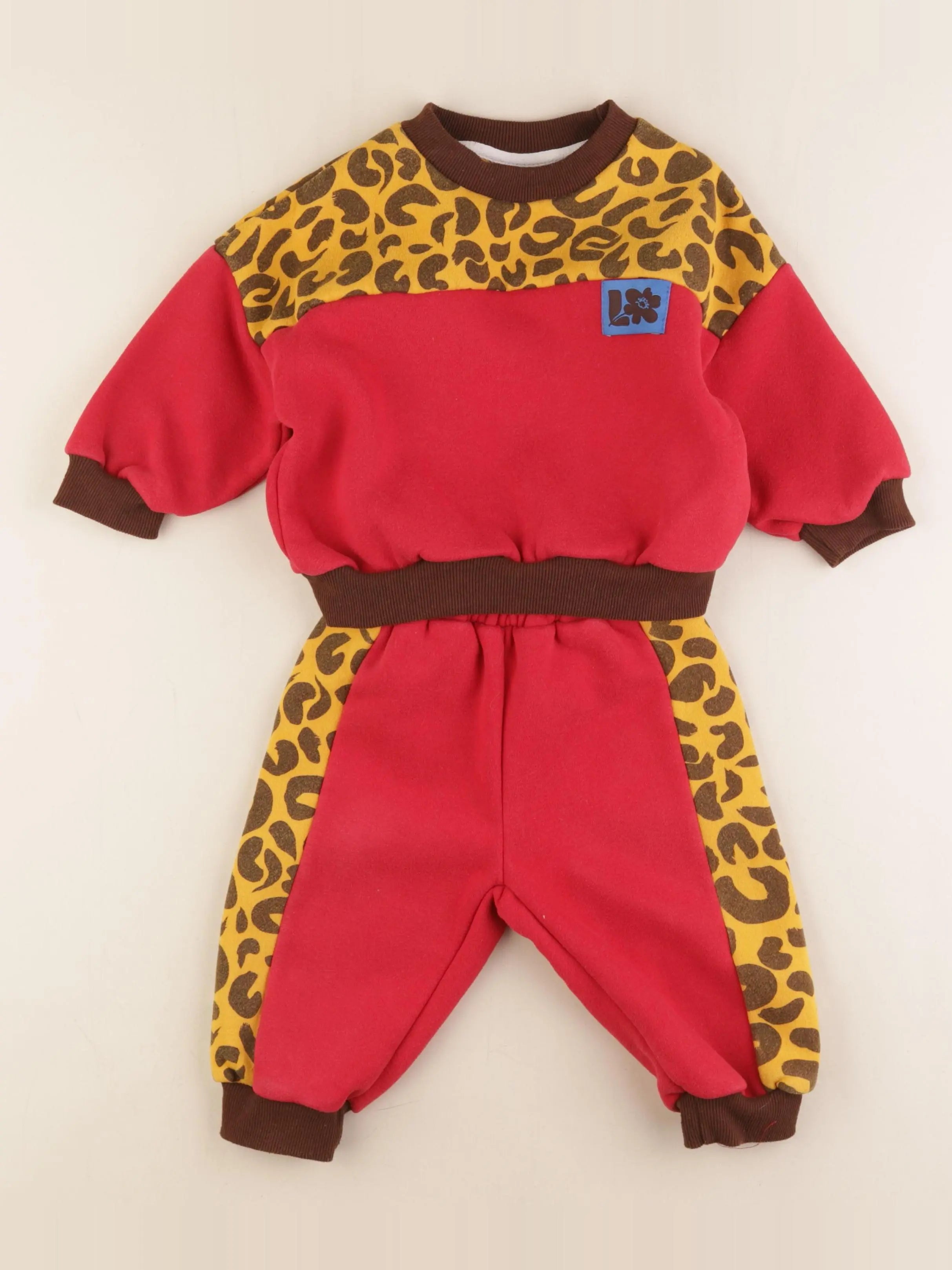 Gamin gamine - ensemble multicolore - 6/12 mois