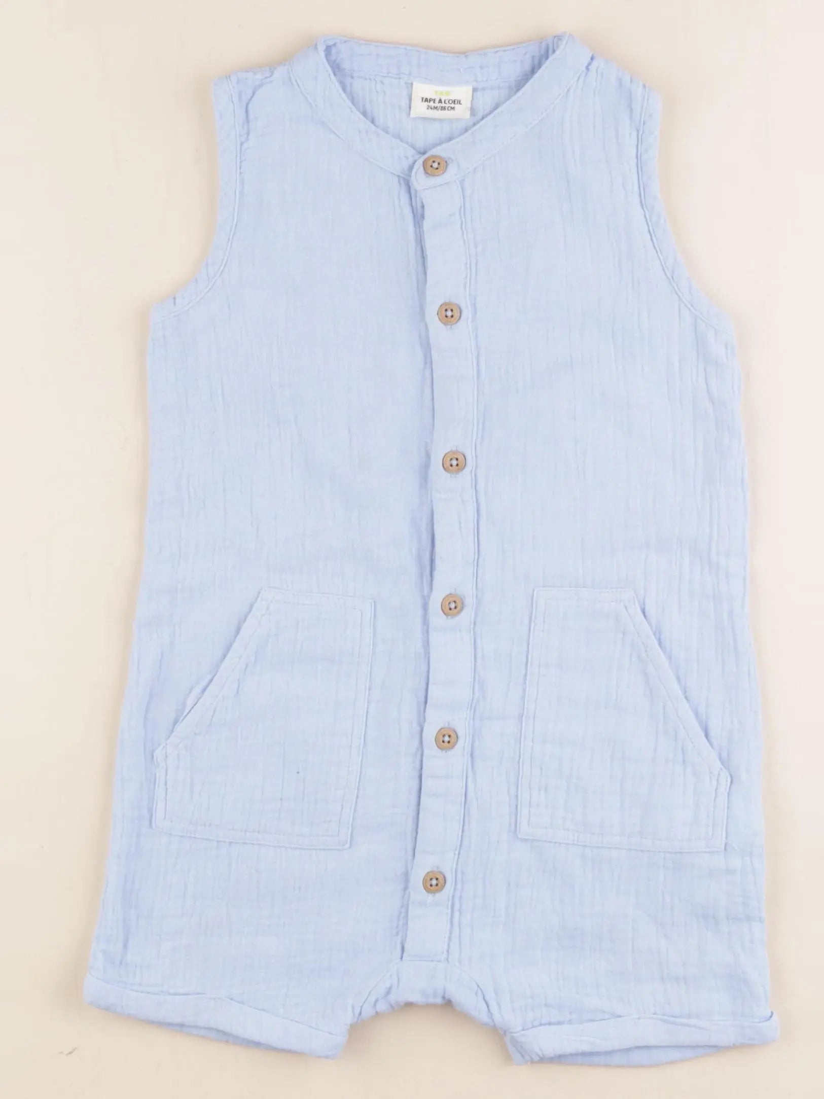 Tape à l'oeil - combinaison bleu - 24 mois