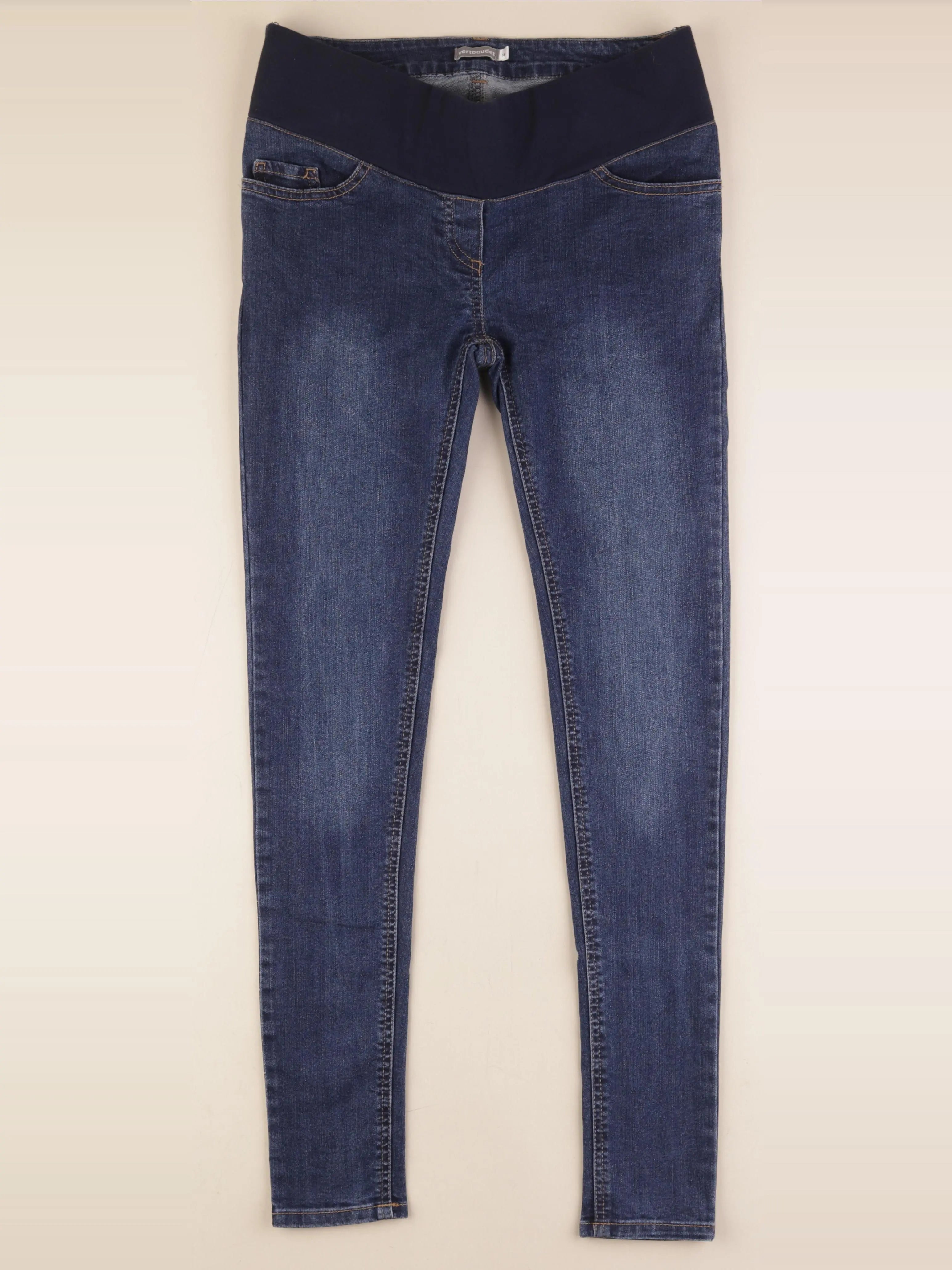 Vertbaudet - jean grossesse bleu - 38