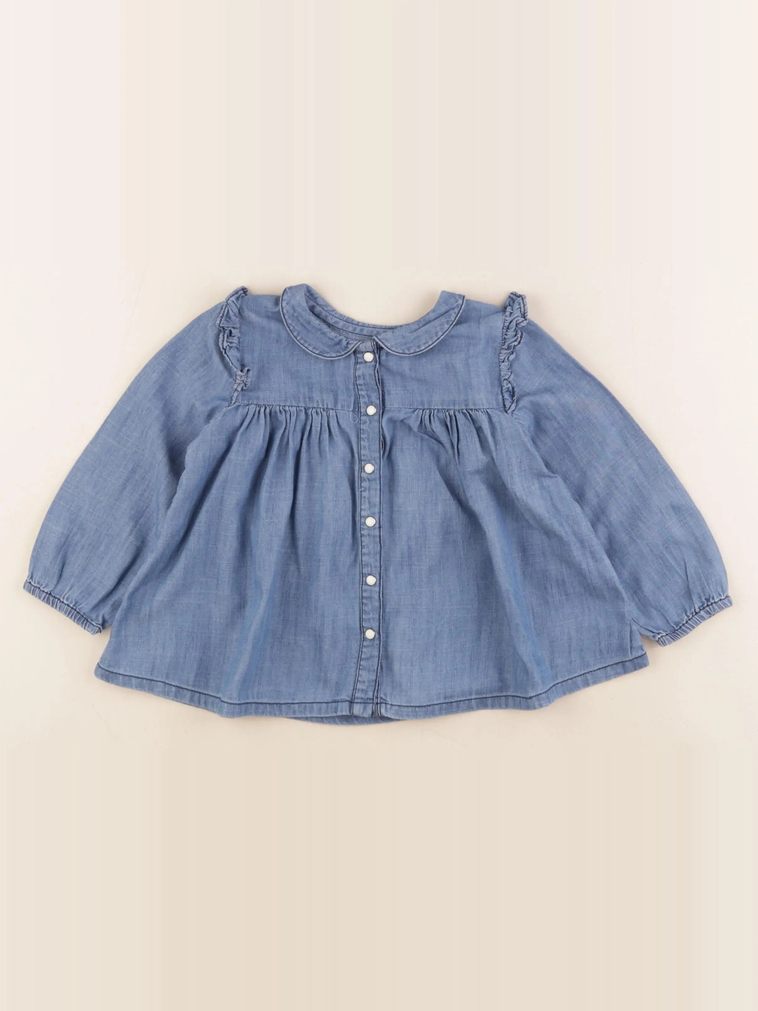Boutchou - blouse bleu - 24 mois