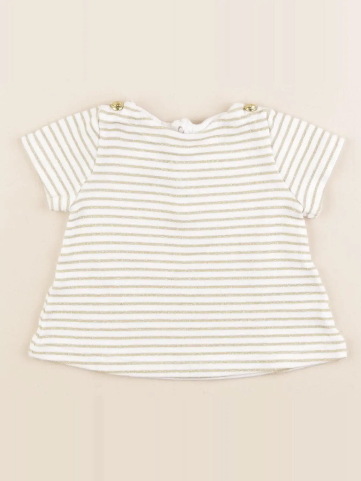 Petit Bateau - tee-shirt or - 3 mois